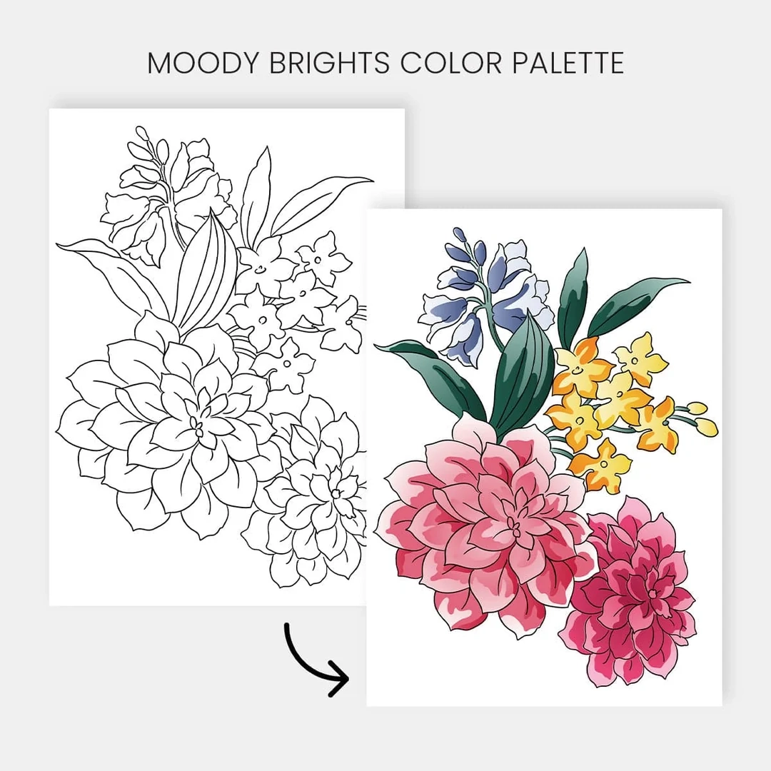 Printable Watercolor Coloring Pages For Artists Crafters