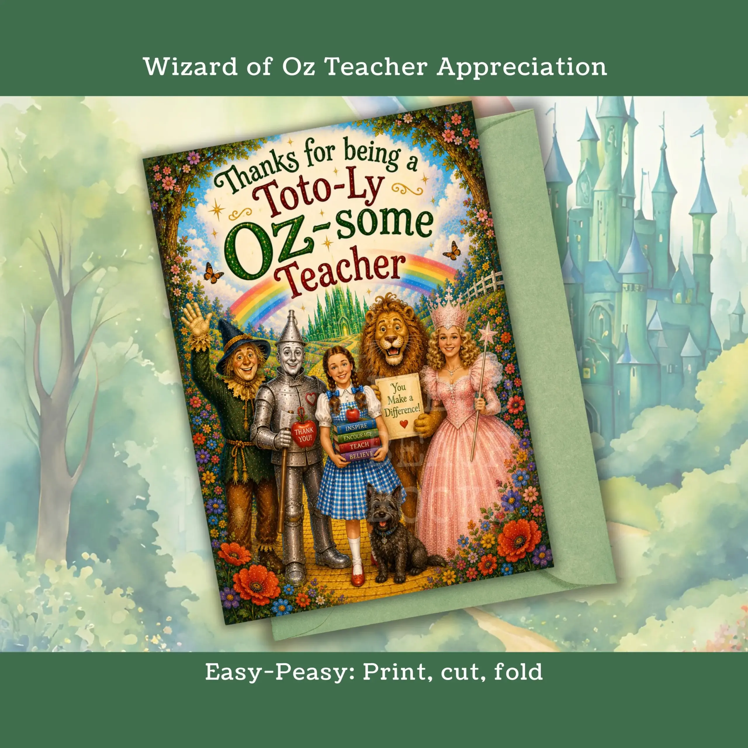Printable Wizard Of Oz Teacher