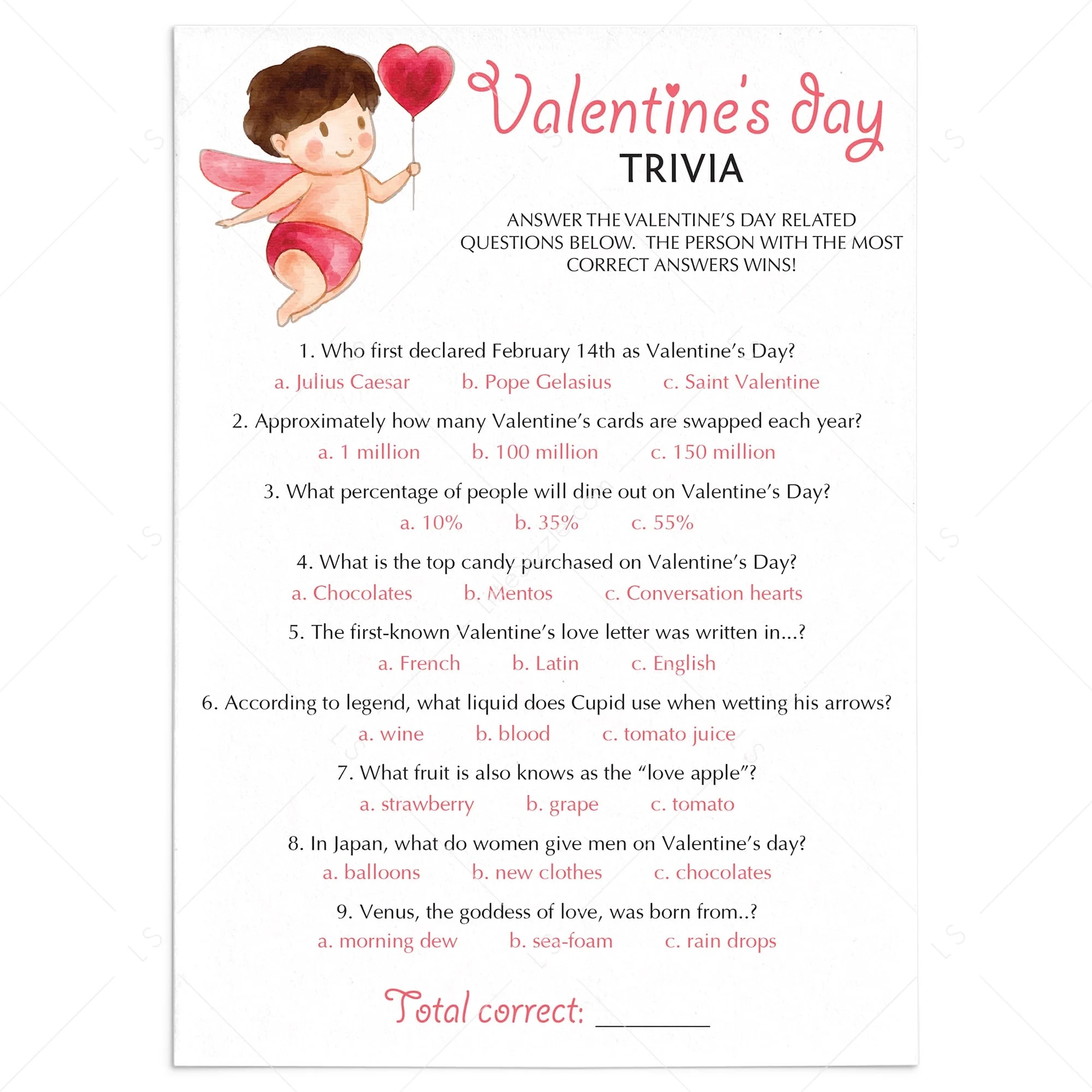 Printable Zoom Valentines Day Trivia Quiz Printable Zoom Valentines Day Trivia Quiz