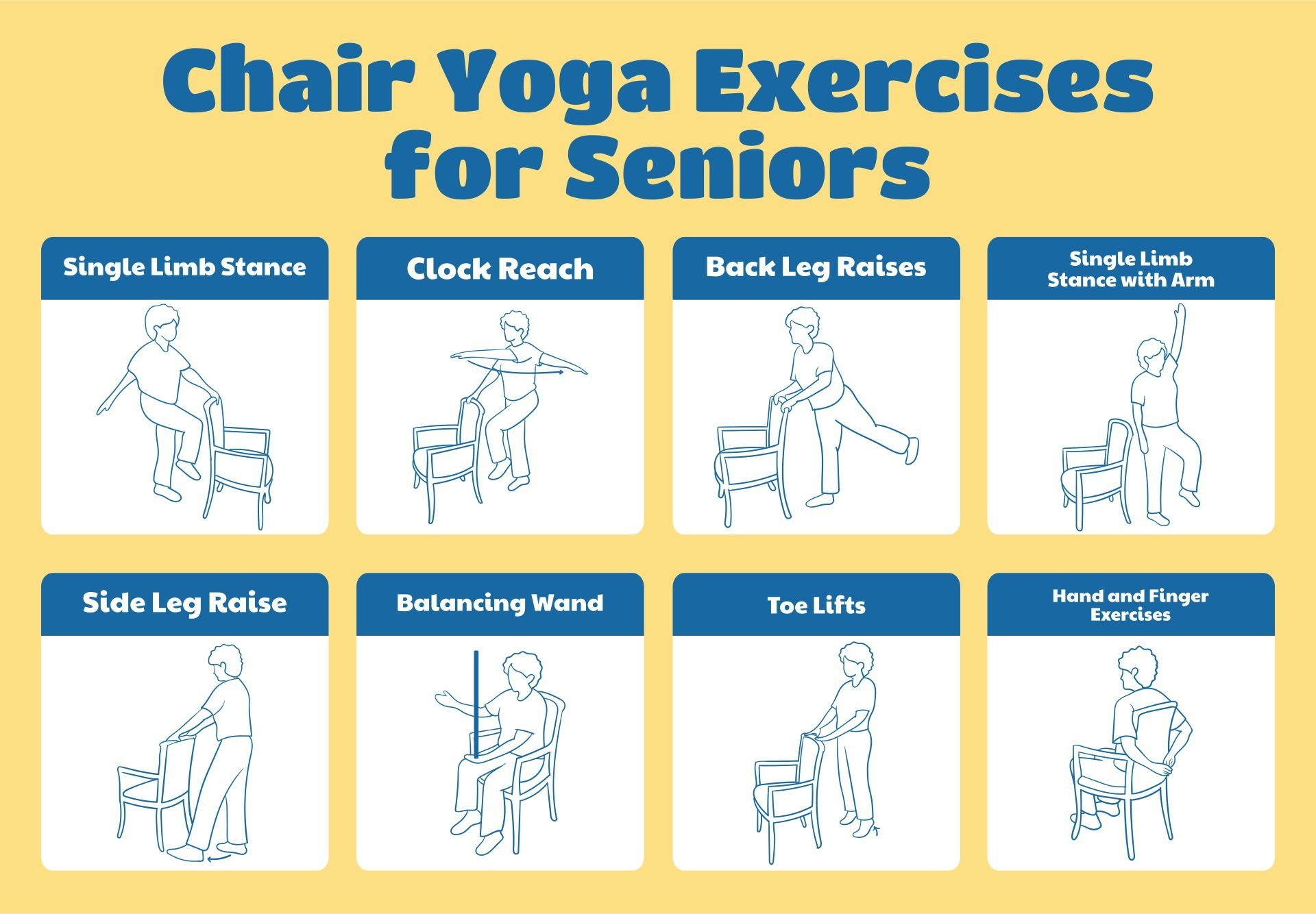free printable chair yoga for beginners