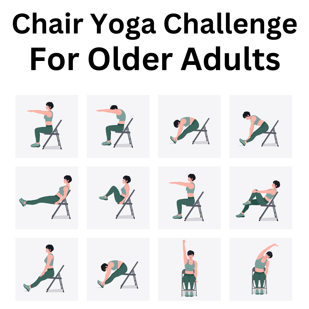 28 day chair yoga for seniors chart printable 28 day chair yoga for seniors chart printable