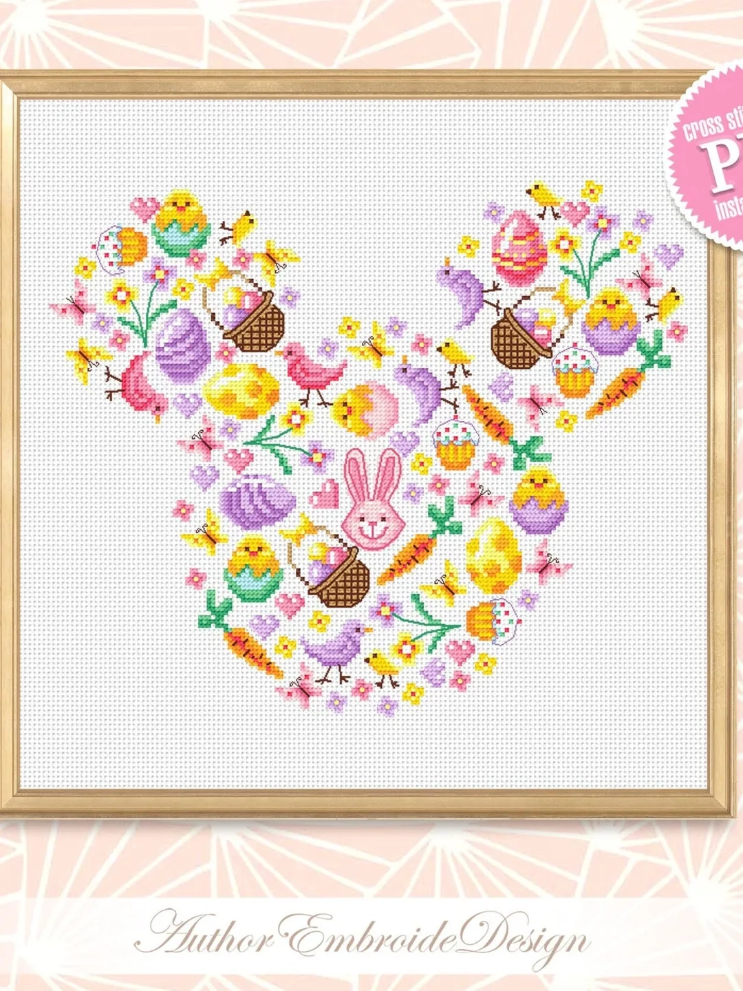 free printable easter cross stitch patterns