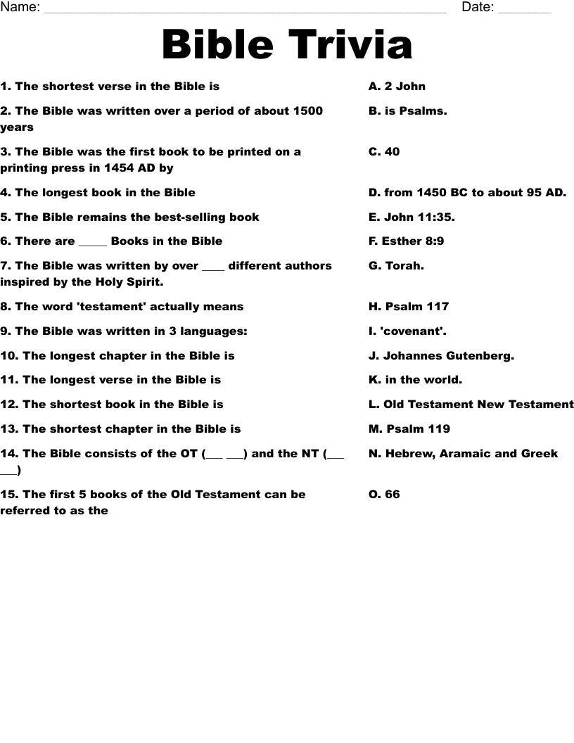 free printable bible trivia questions and answers multiple choice
