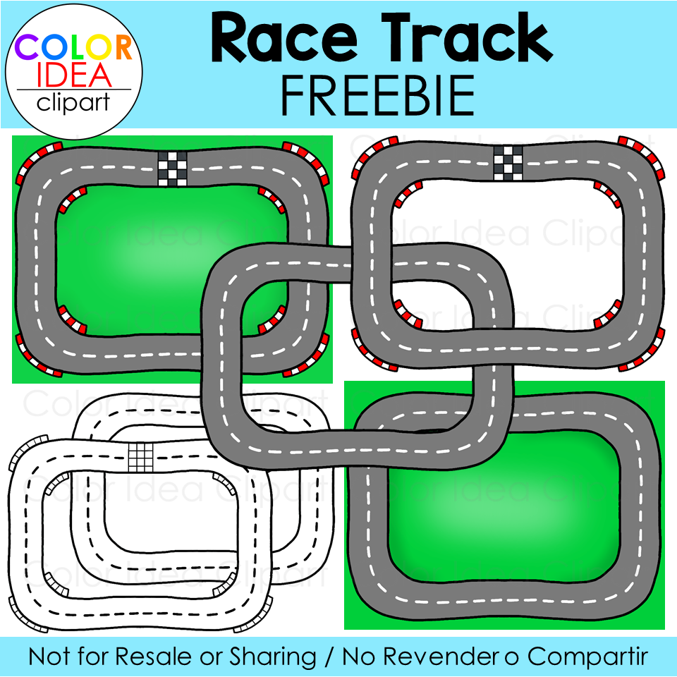 printable car track template