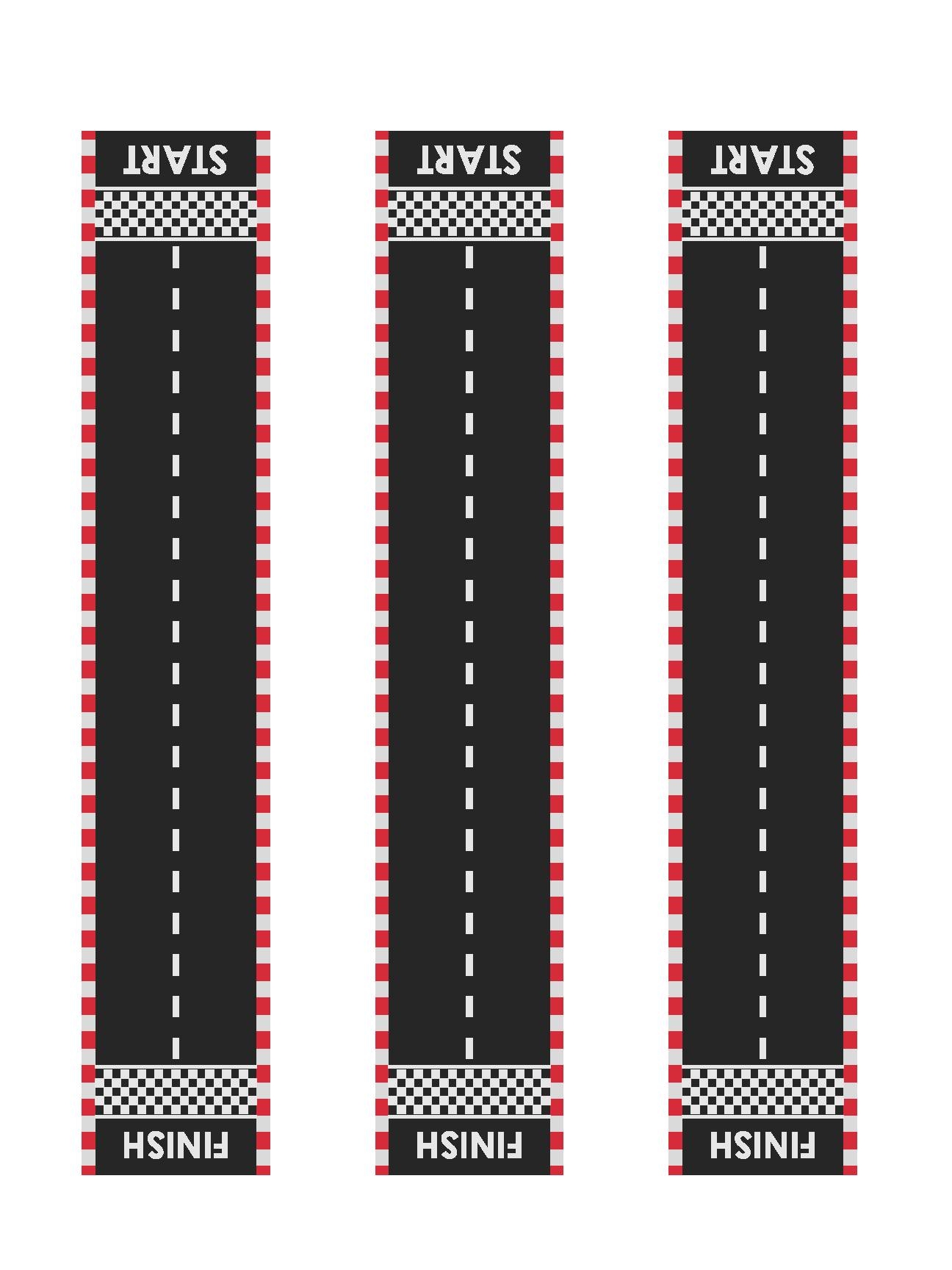 Race Track Tracing A Printable Tracing Activity For Kids