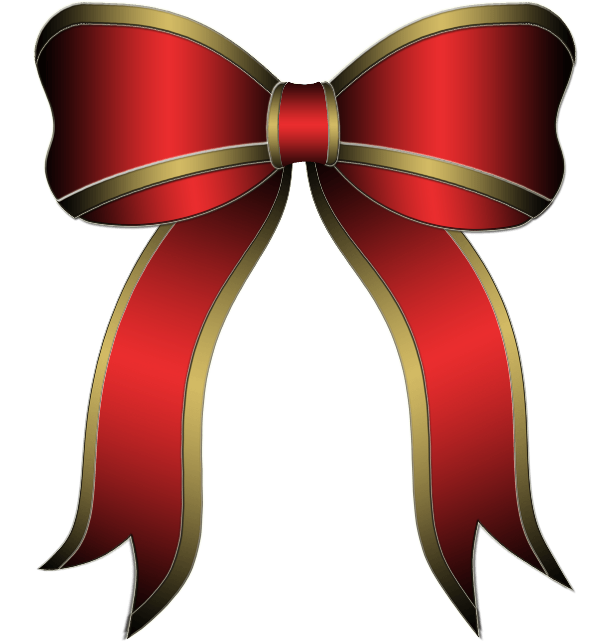 Red And Gold Christmas Bow