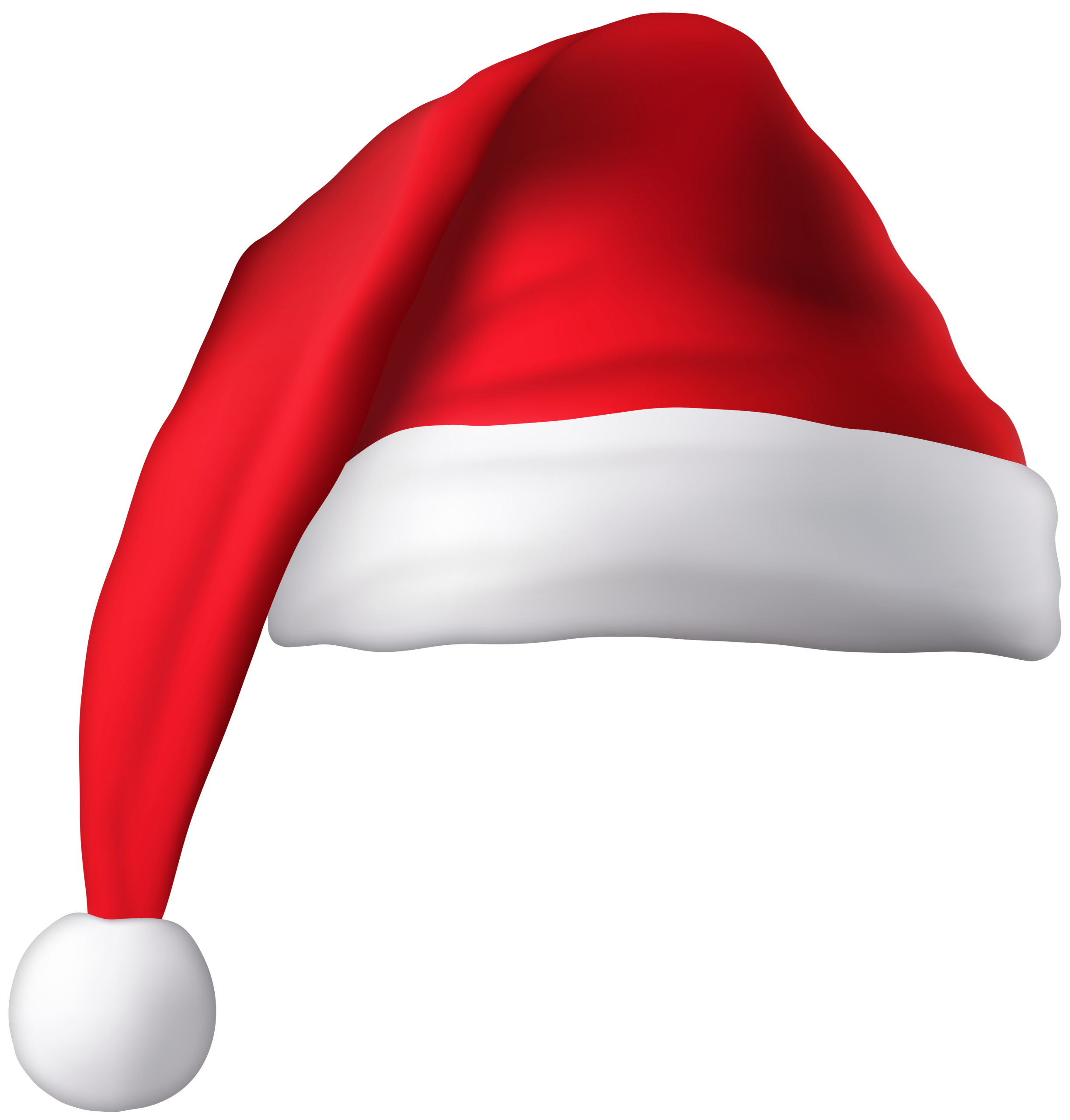Red Christmas Santa Hat Clip Art Image
