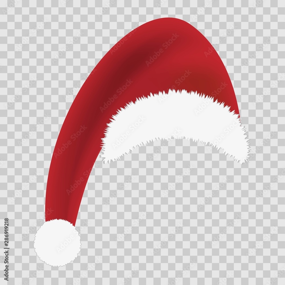 Red Santa Hat On Transparent Background Template Design For Happy New Year And Merry Christmas Mock Up For Greeting Card Discount Banner Web Or Print Red Santa Hat On Transparent Background Template Design For Happy New Year And Merry Christmas Mock Up For Greeting Card Discount Banner Web Or Print