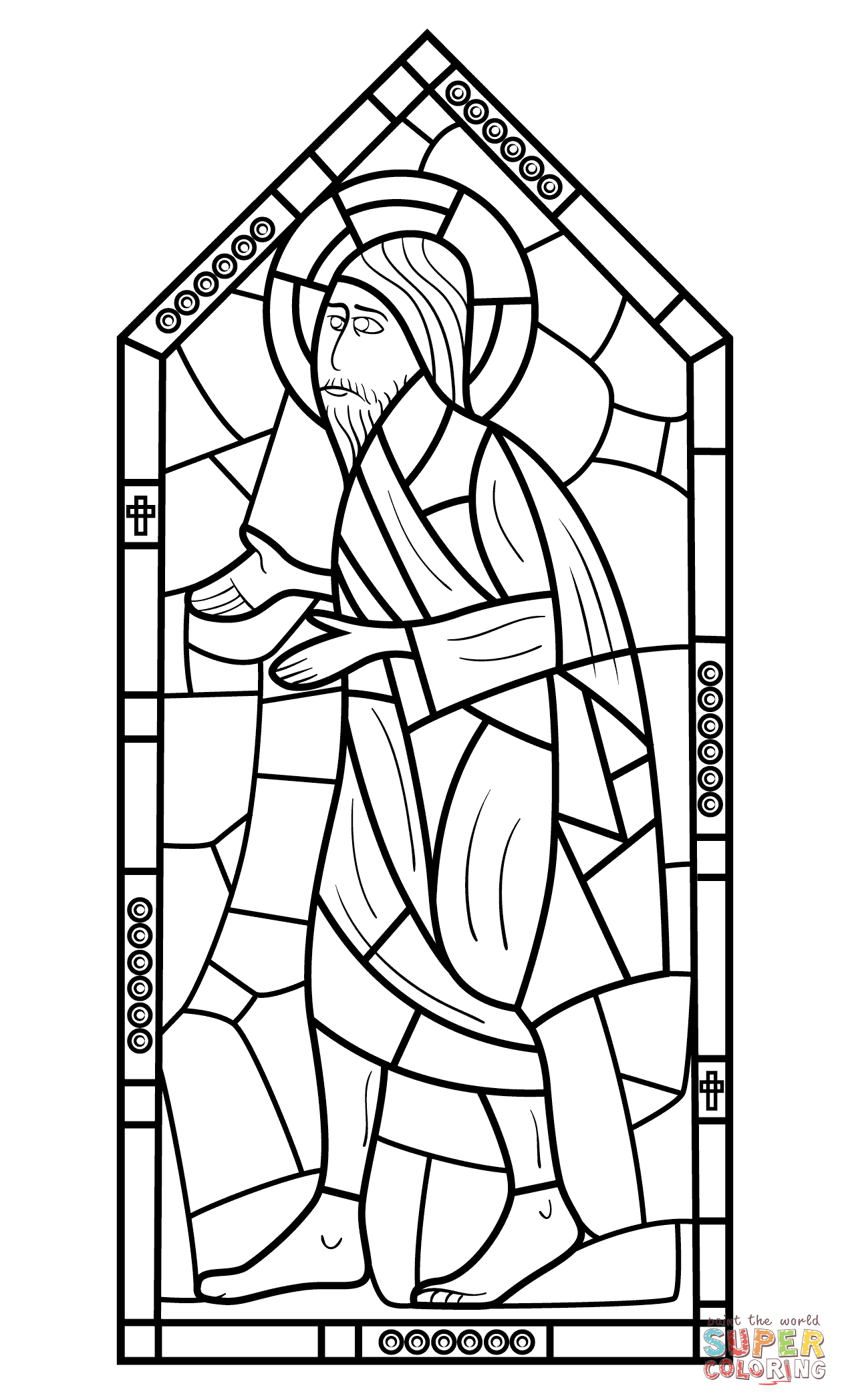 free printable religious stained glass patterns