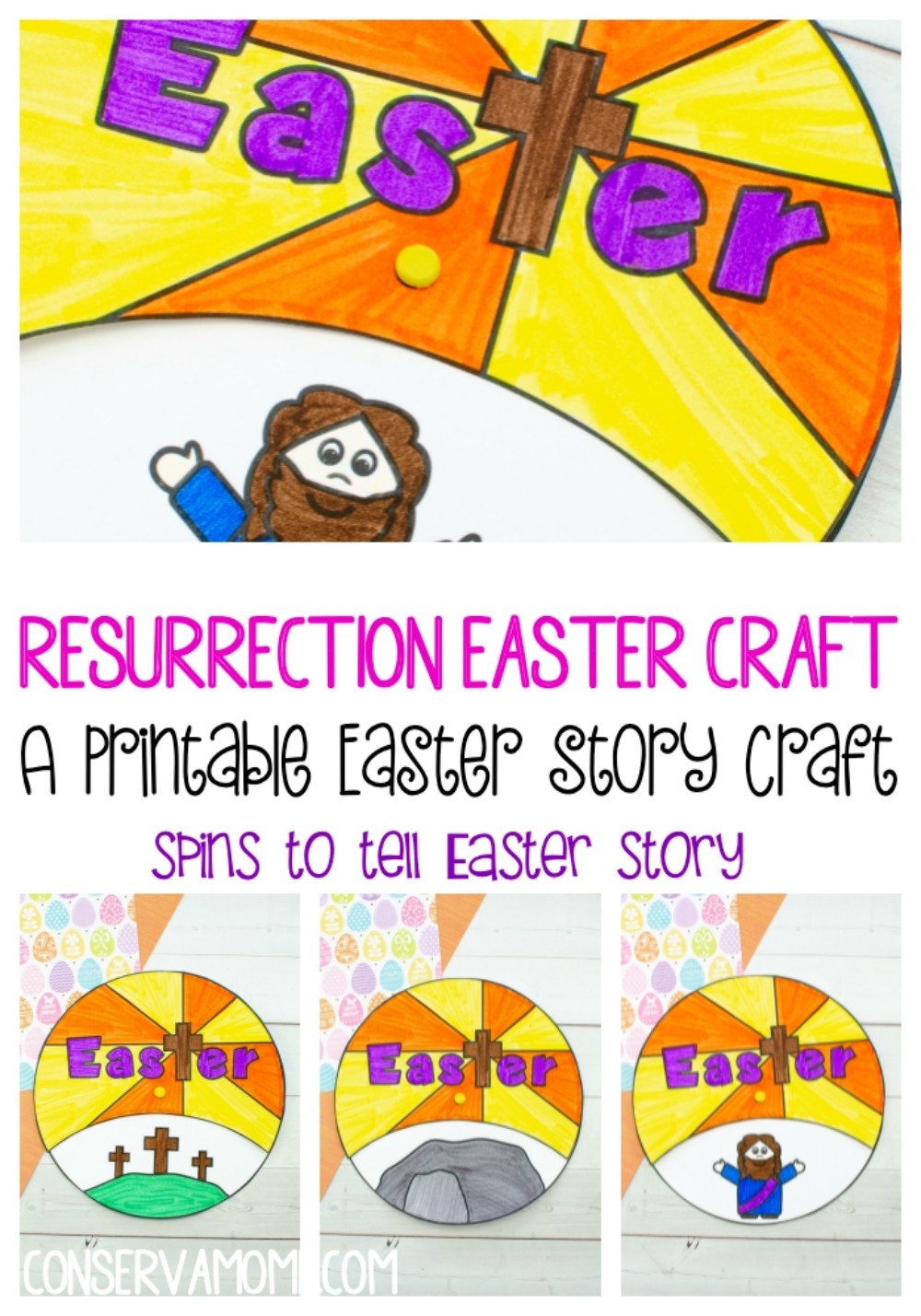 Resurrection Easter Craft Printable Easter Story Craft