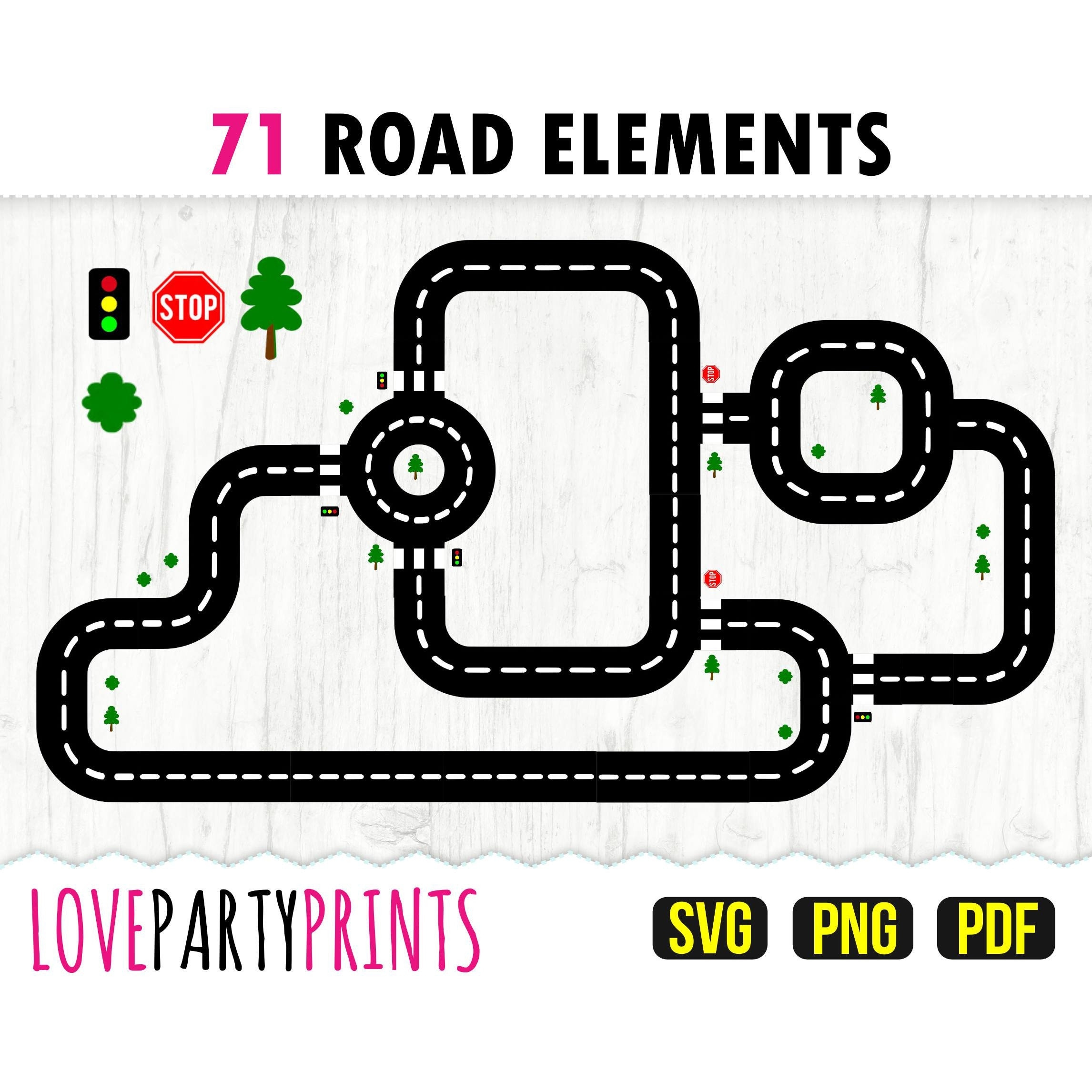 Road Templates Svg Png Pdf Race Track