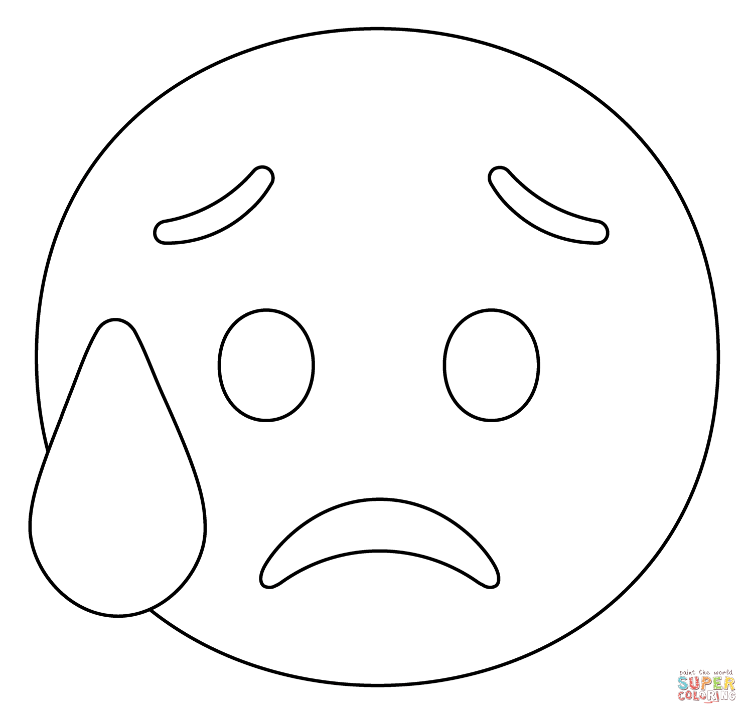 Sad But Relieved Face Emoji