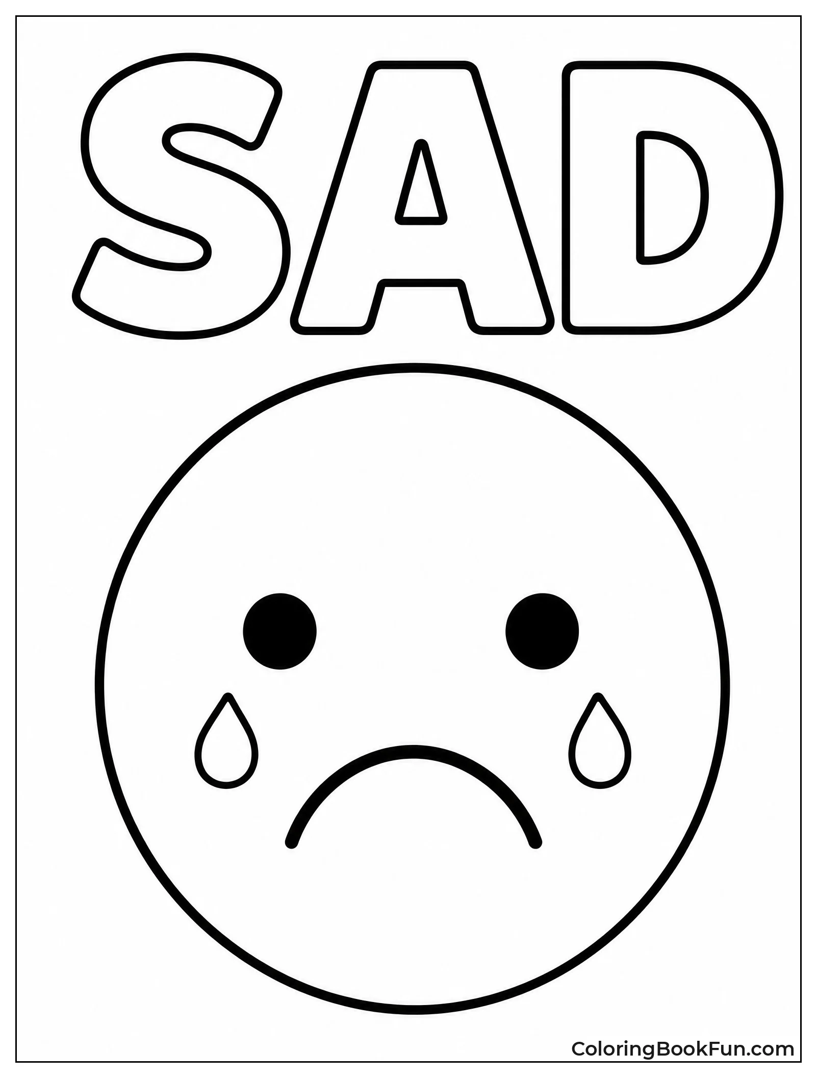 free printable sad faces