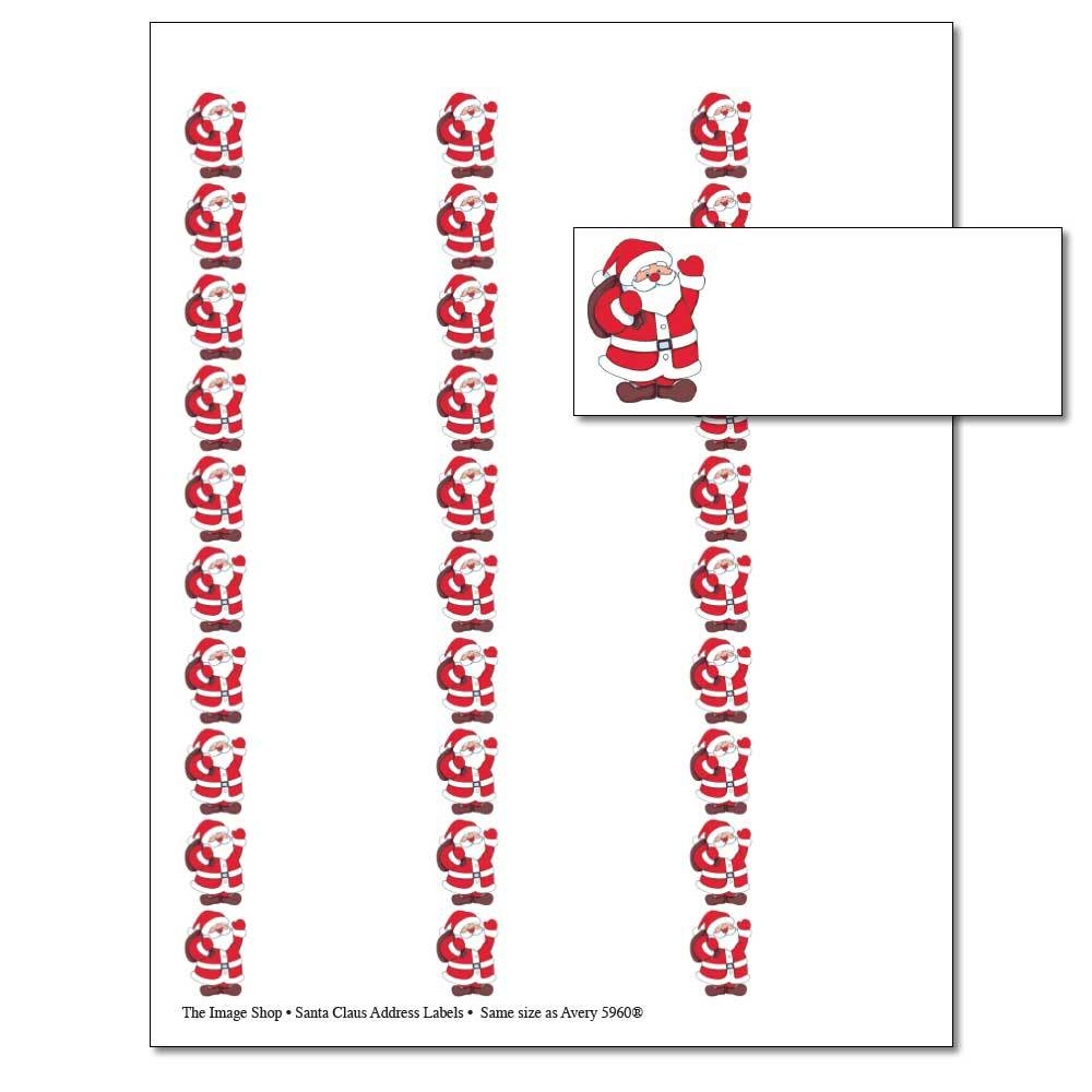 Santa Claus Address Label Santa Claus Address Label