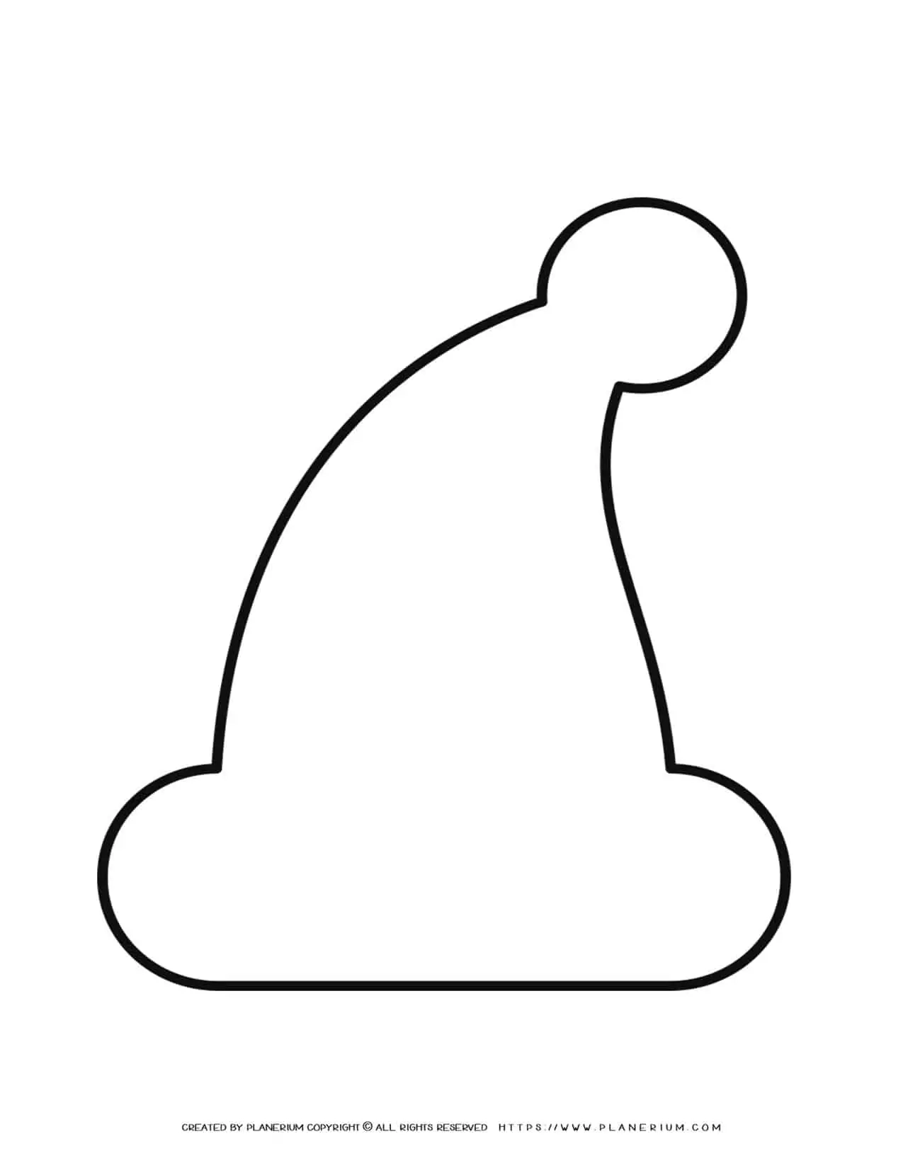 Santa Hat Outline