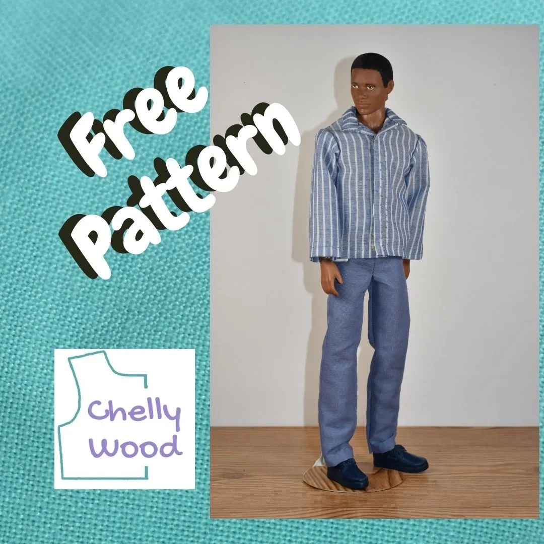 Sew Easy Pants For Ken W Free Pdf Sewing Patterns Chellywood Com Dollclothespatterns Kendolls