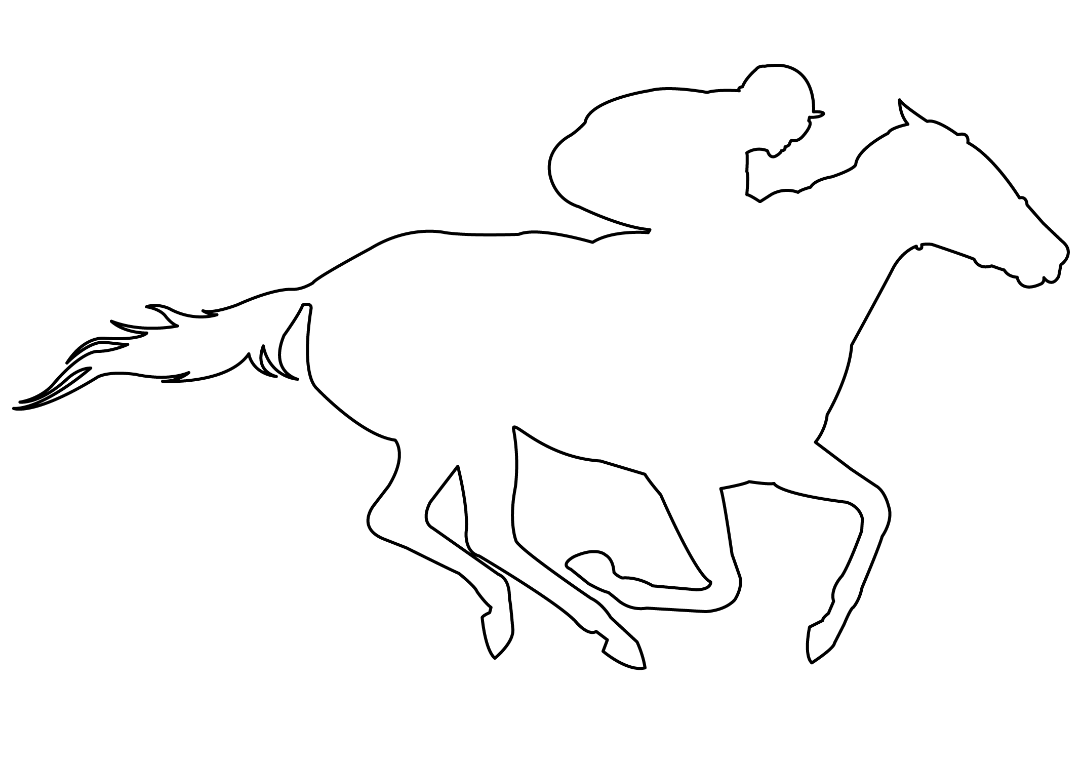 Shape Of Race Horse