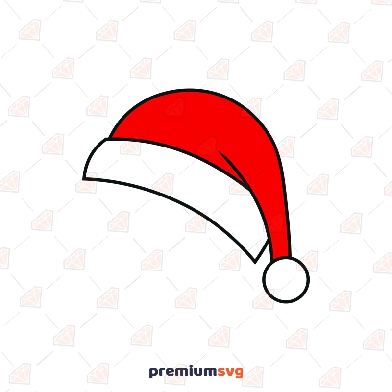 Simple Santa Hat Svg