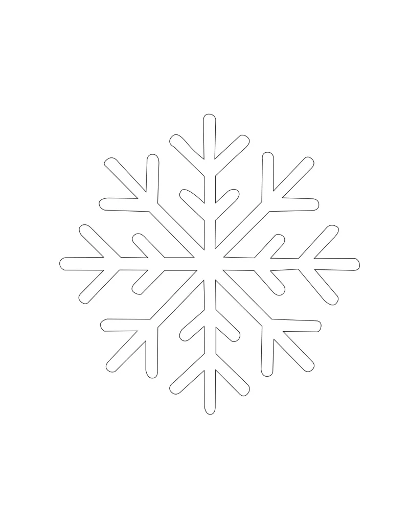 printable nightmare before christmas snowflake template