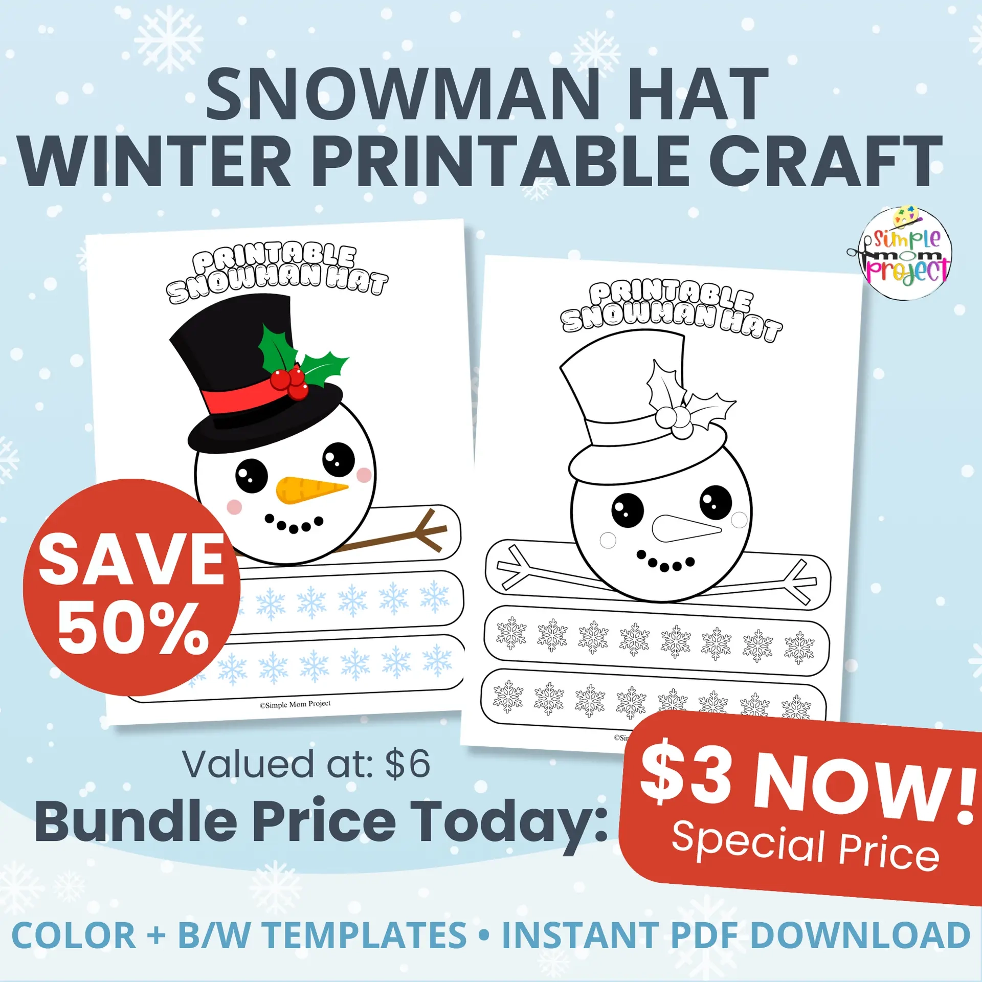 Snowman Hat Craft