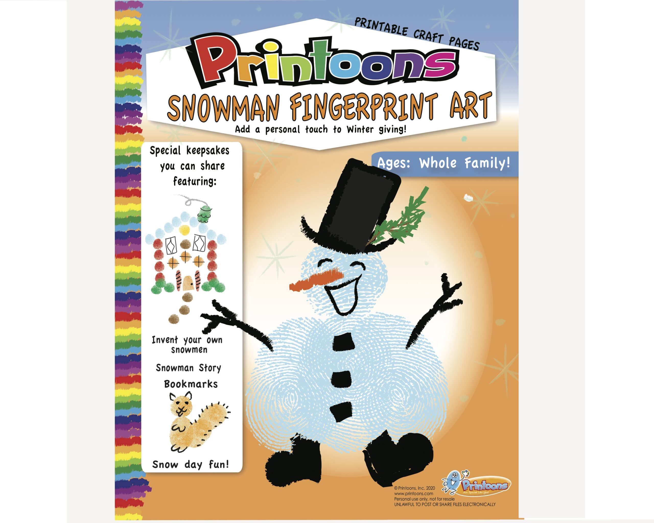 Snowman Story Crafts Fingerprint Art Snowman Story Crafts Fingerprint Art