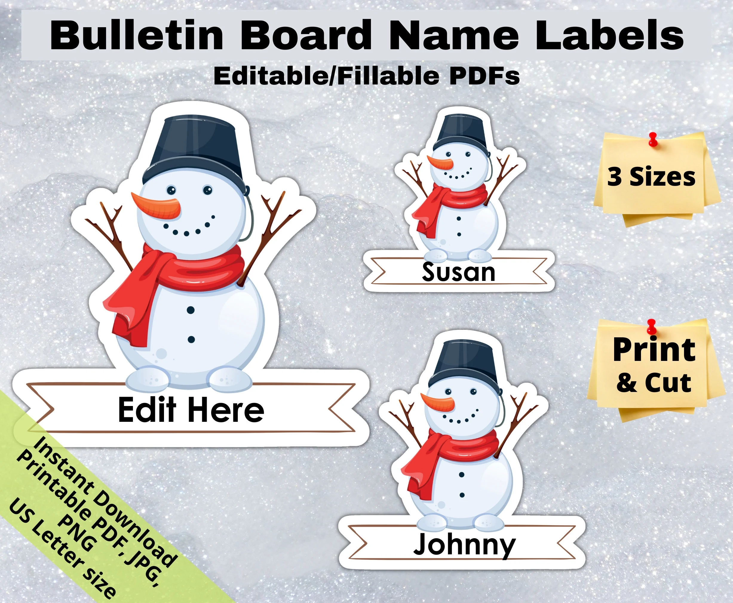 Snowman Winter Editable Student Name Snowman Winter Editable Student Name