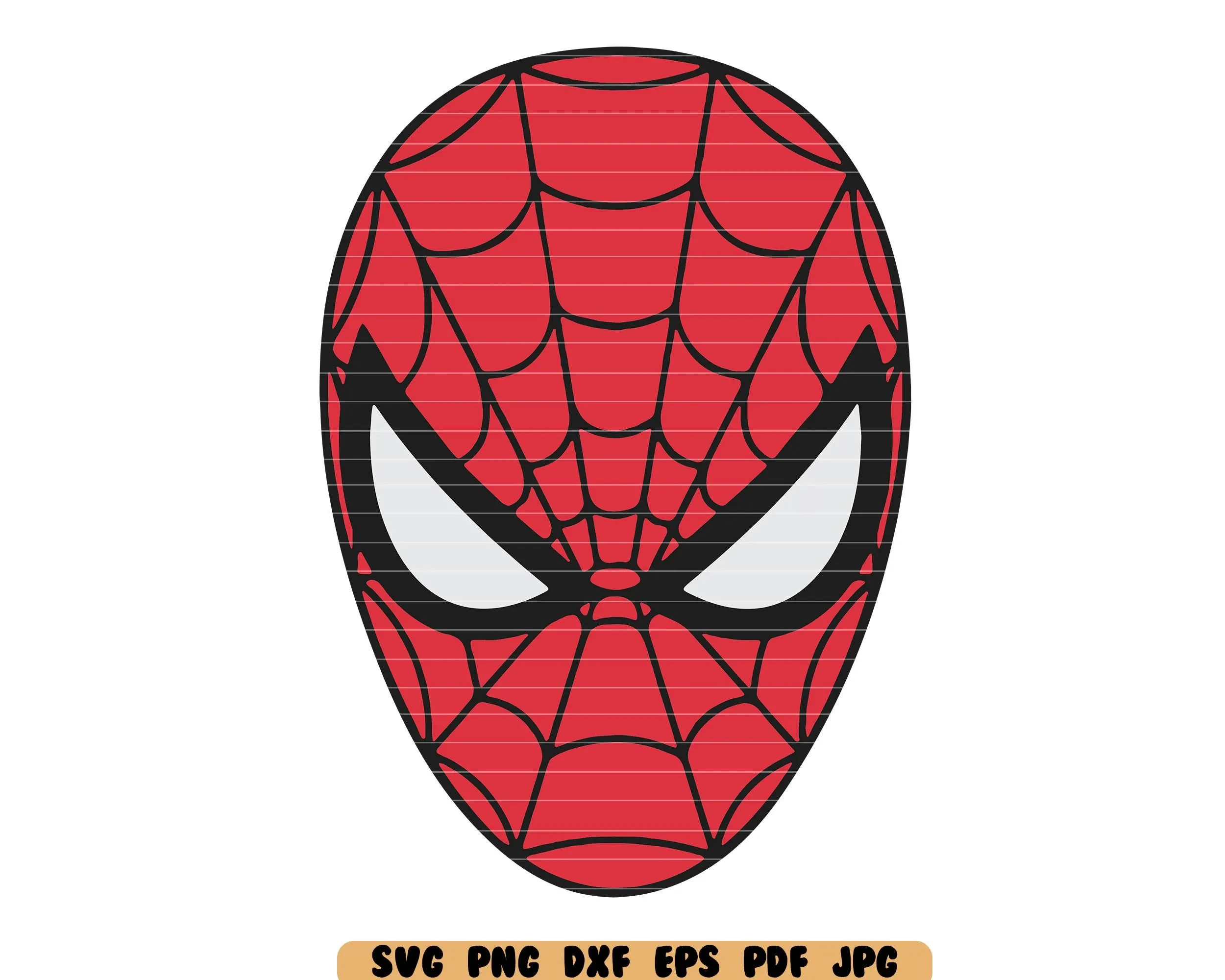 Spiderman Svg Spiderman Mask Dxf