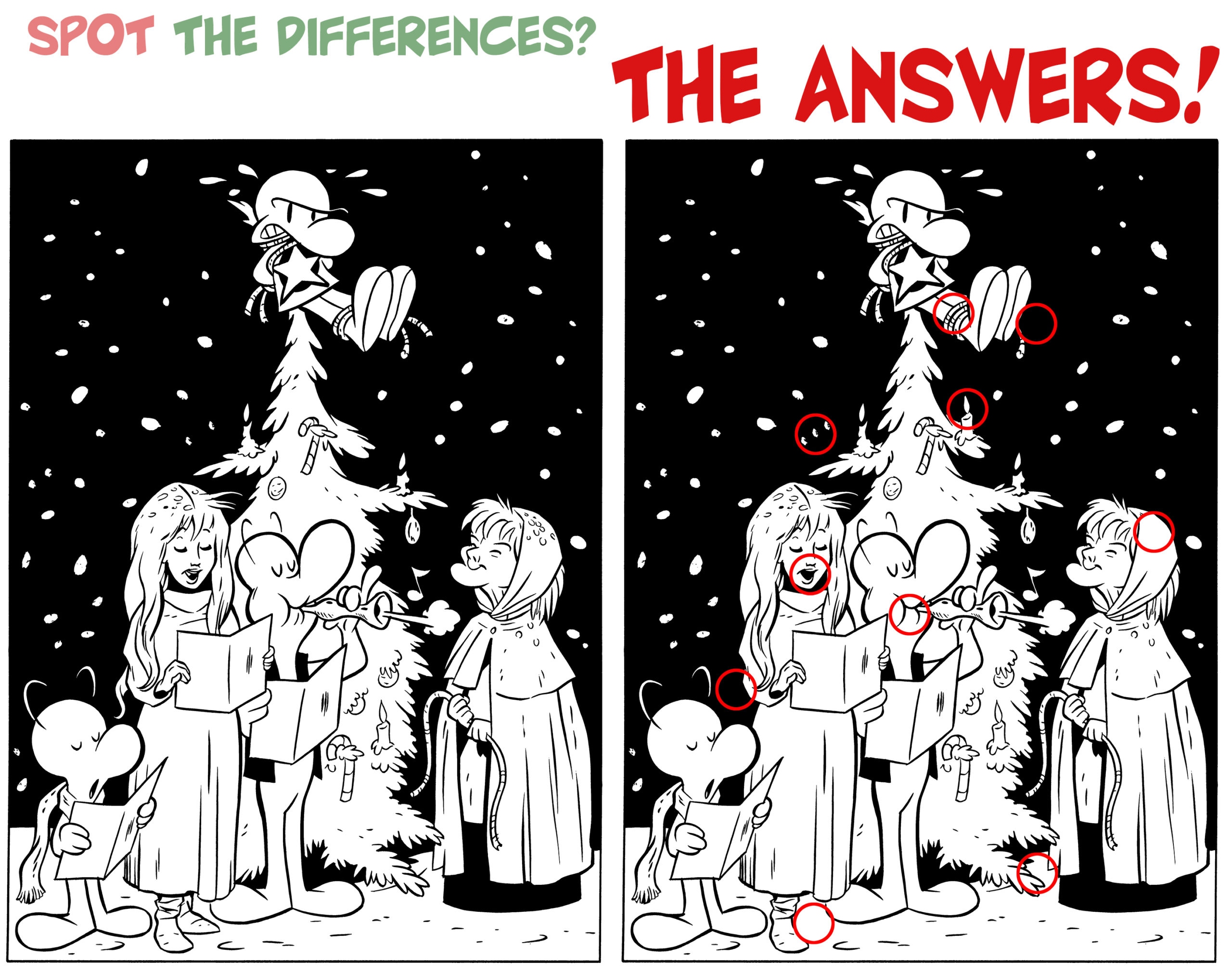 Spot The Differences Holiday Edition Answers 2