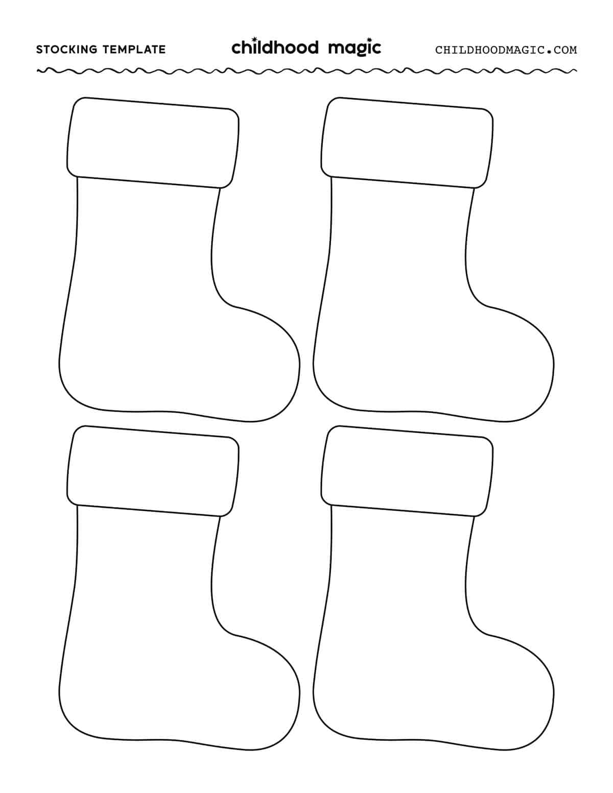 Stocking Template Free Printable