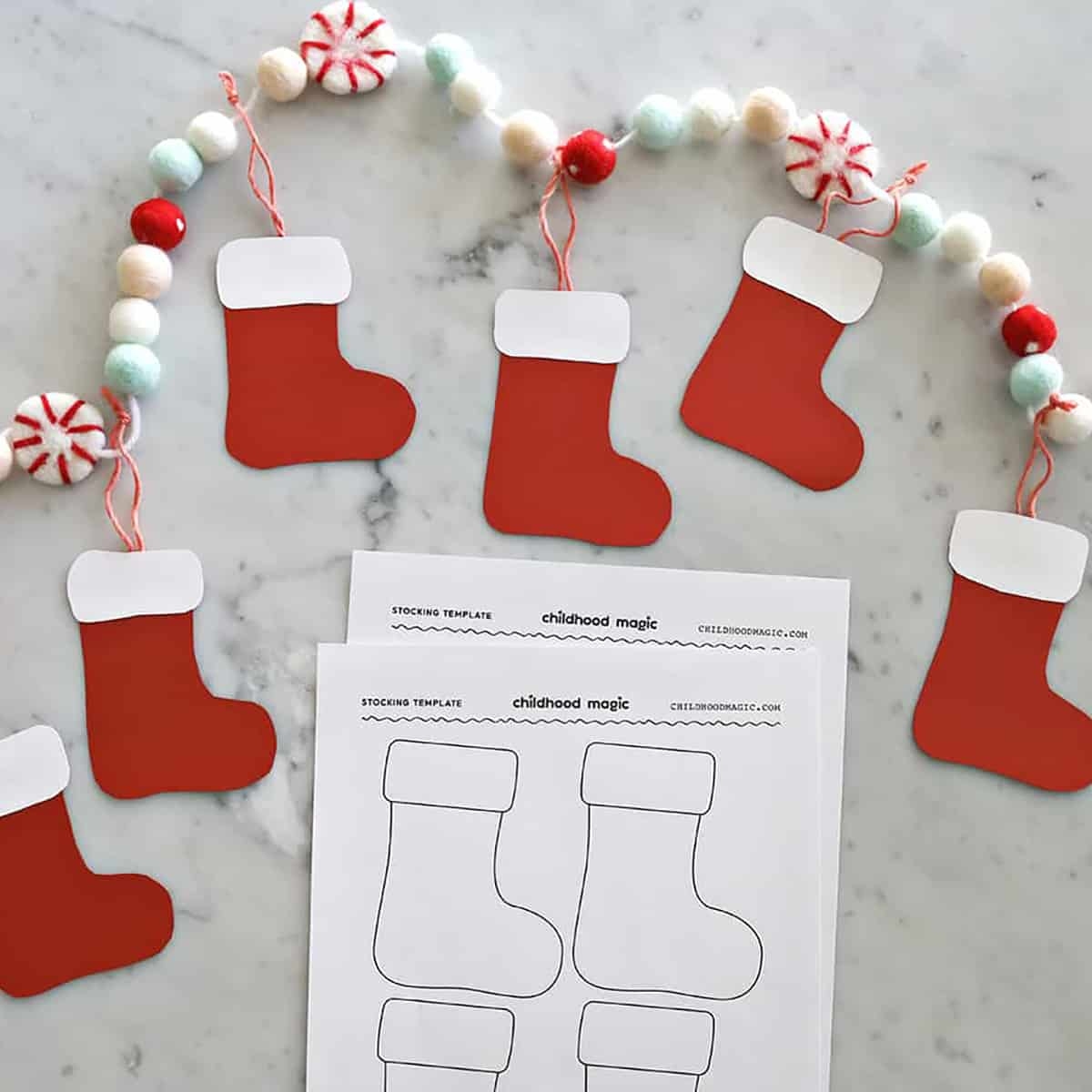 Stocking Template Free Printable