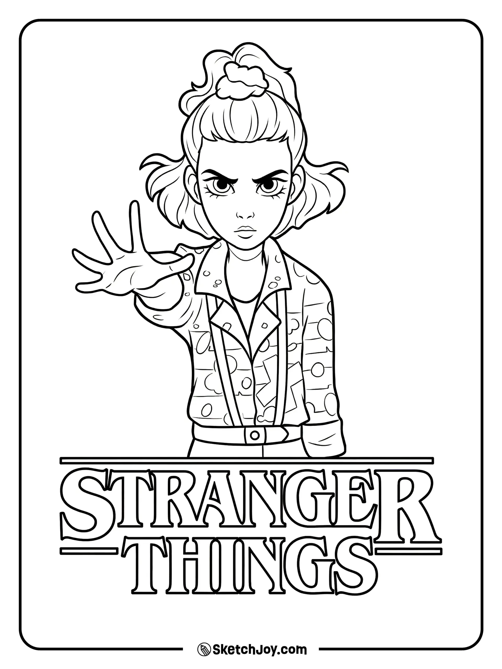 Stranger Things Coloring Pages Stranger Things Coloring Pages