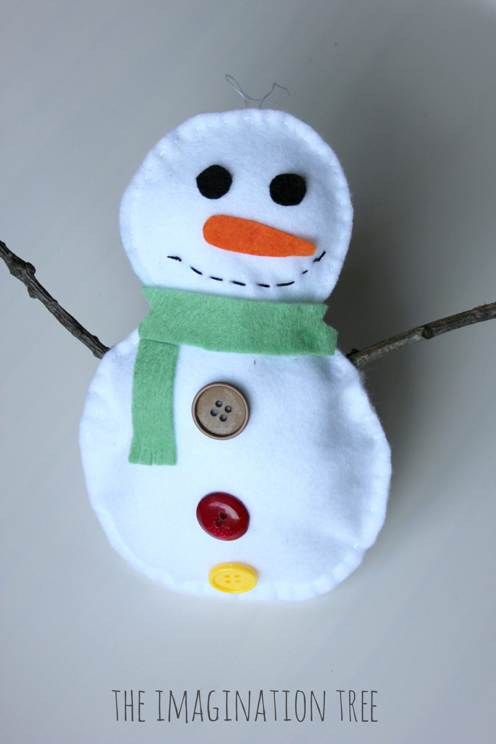 Stuffed Snowman Sewing Craft Kids