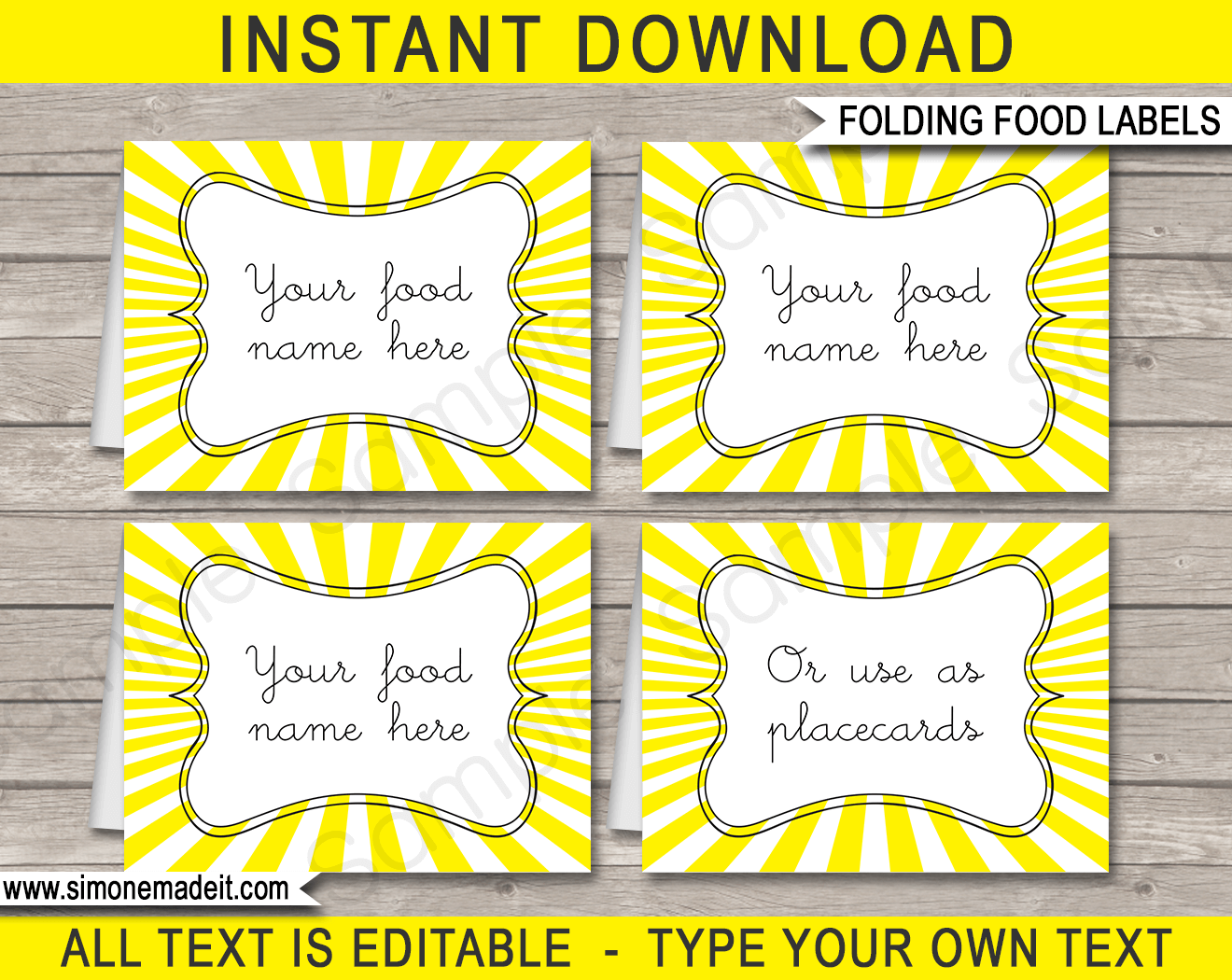 free printable buffet food tags free printable buffet food tags
