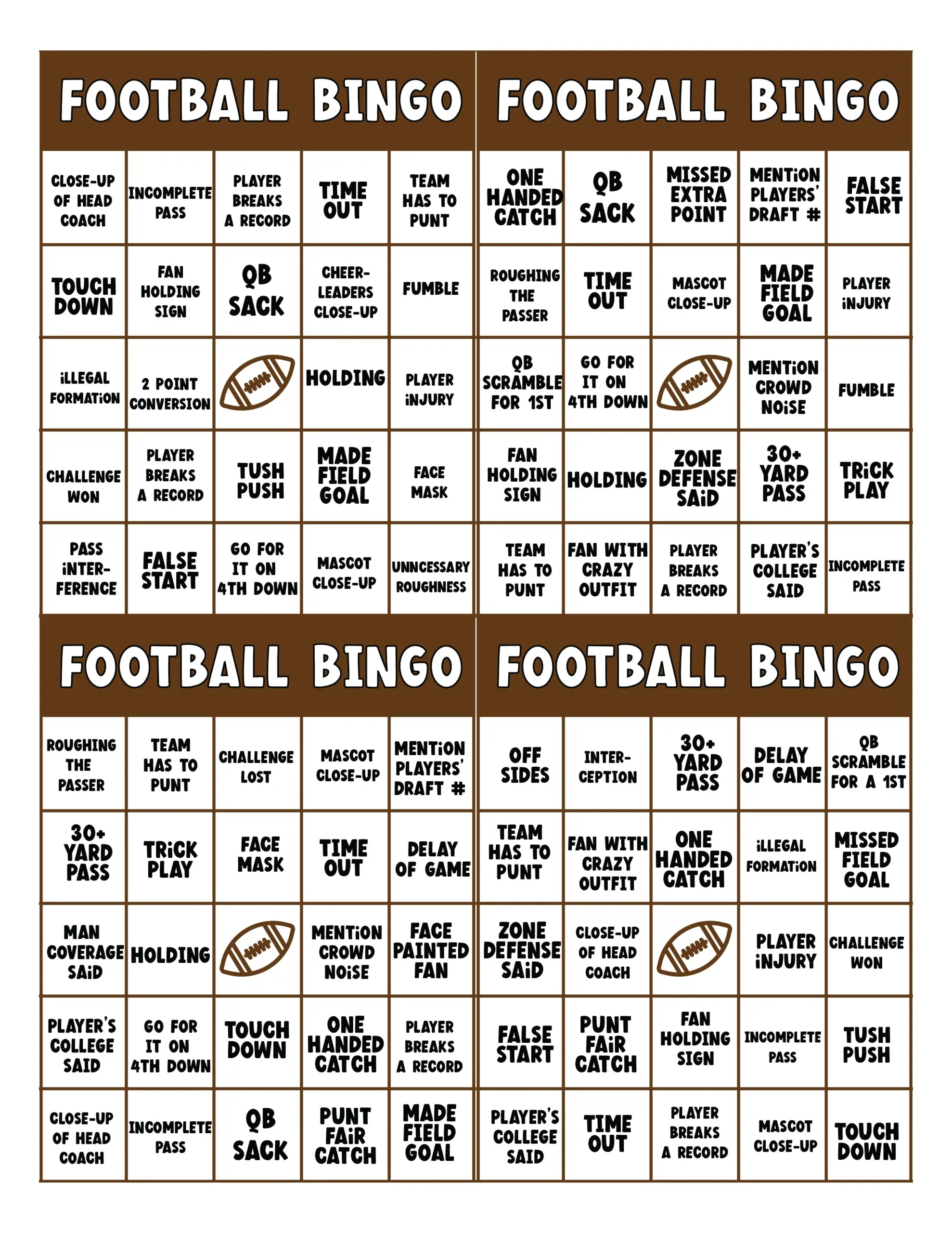 Super Bowl Party Games Super Bowl Bingo Super Bowl Party Games Super Bowl Bingo