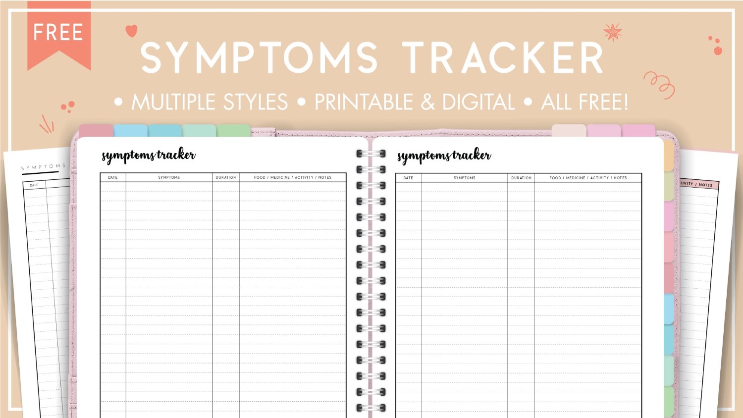Symptom Tracker Printable