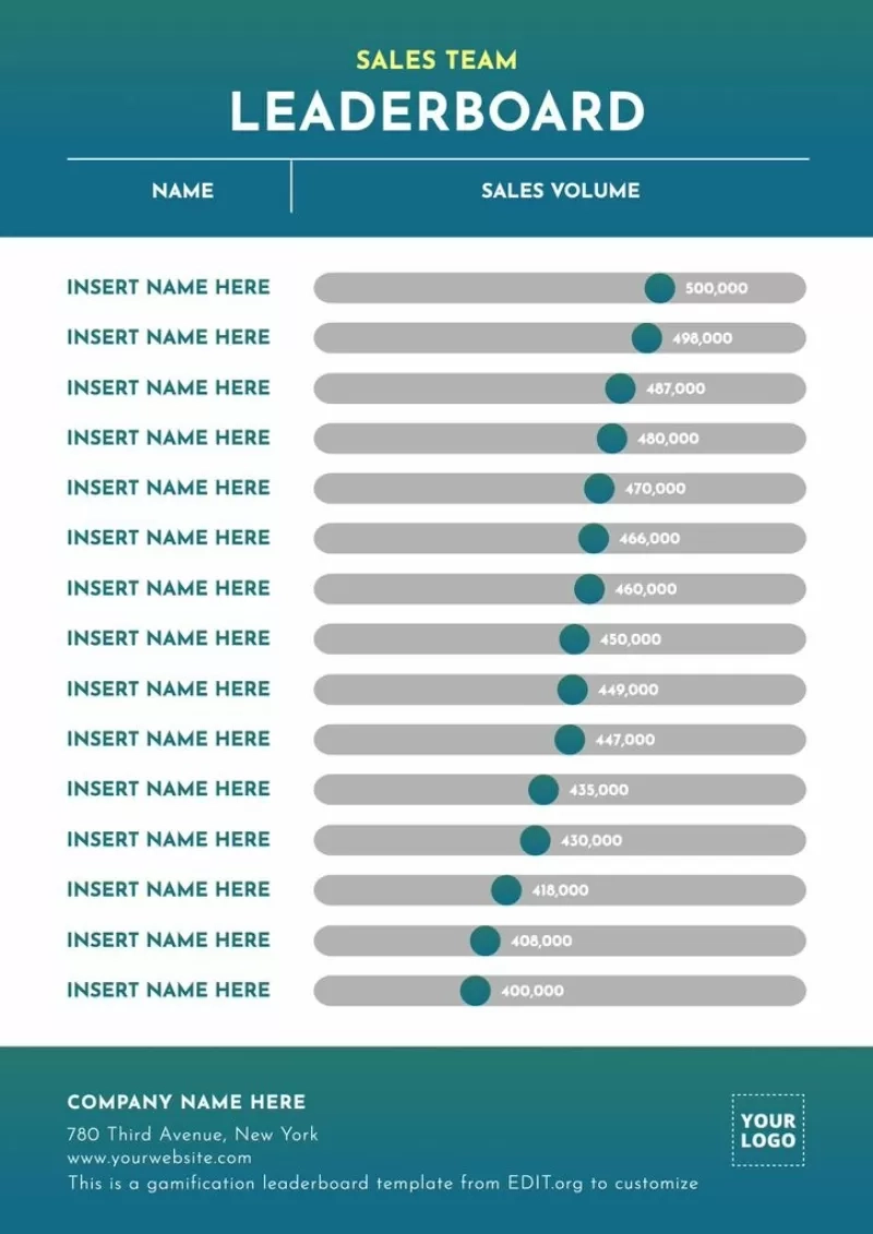 free leaderboard templates
