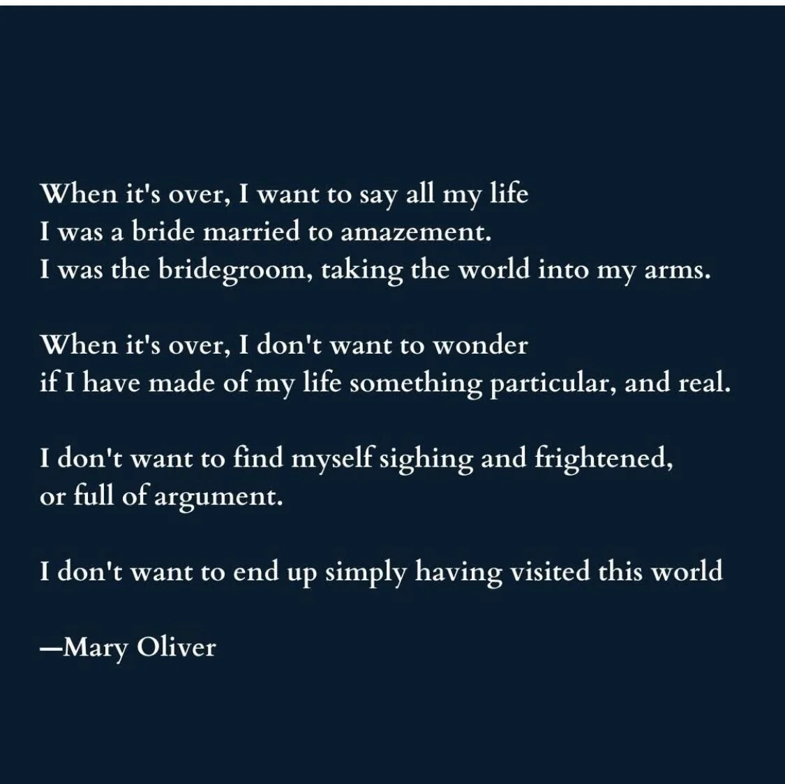 Thank You Mary Oliver Thank You Mary Oliver