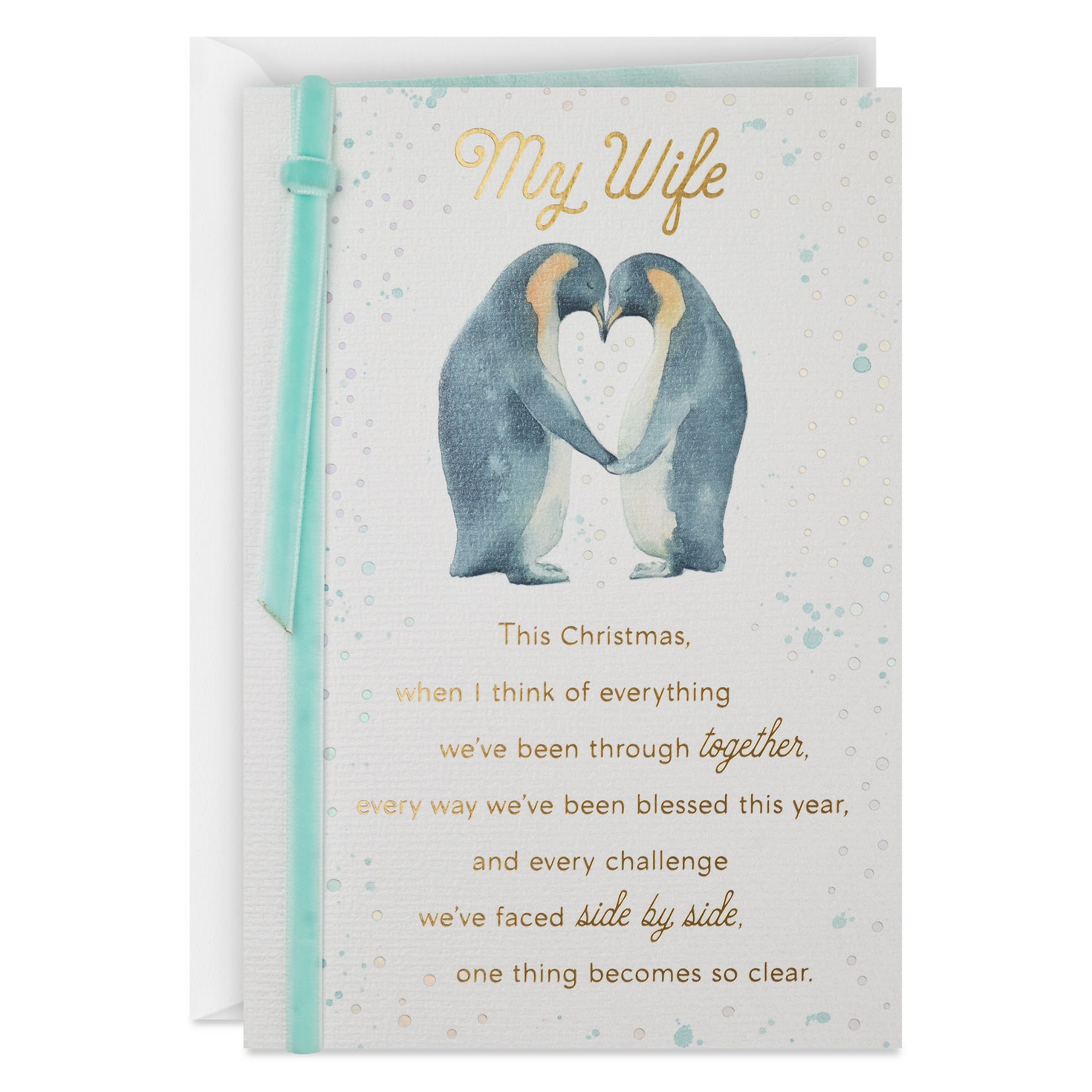 Thankful For The Gift Of You Christmas Card For Wife 799XZH1985 Thankful For The Gift Of You Christmas Card For Wife 799XZH1985