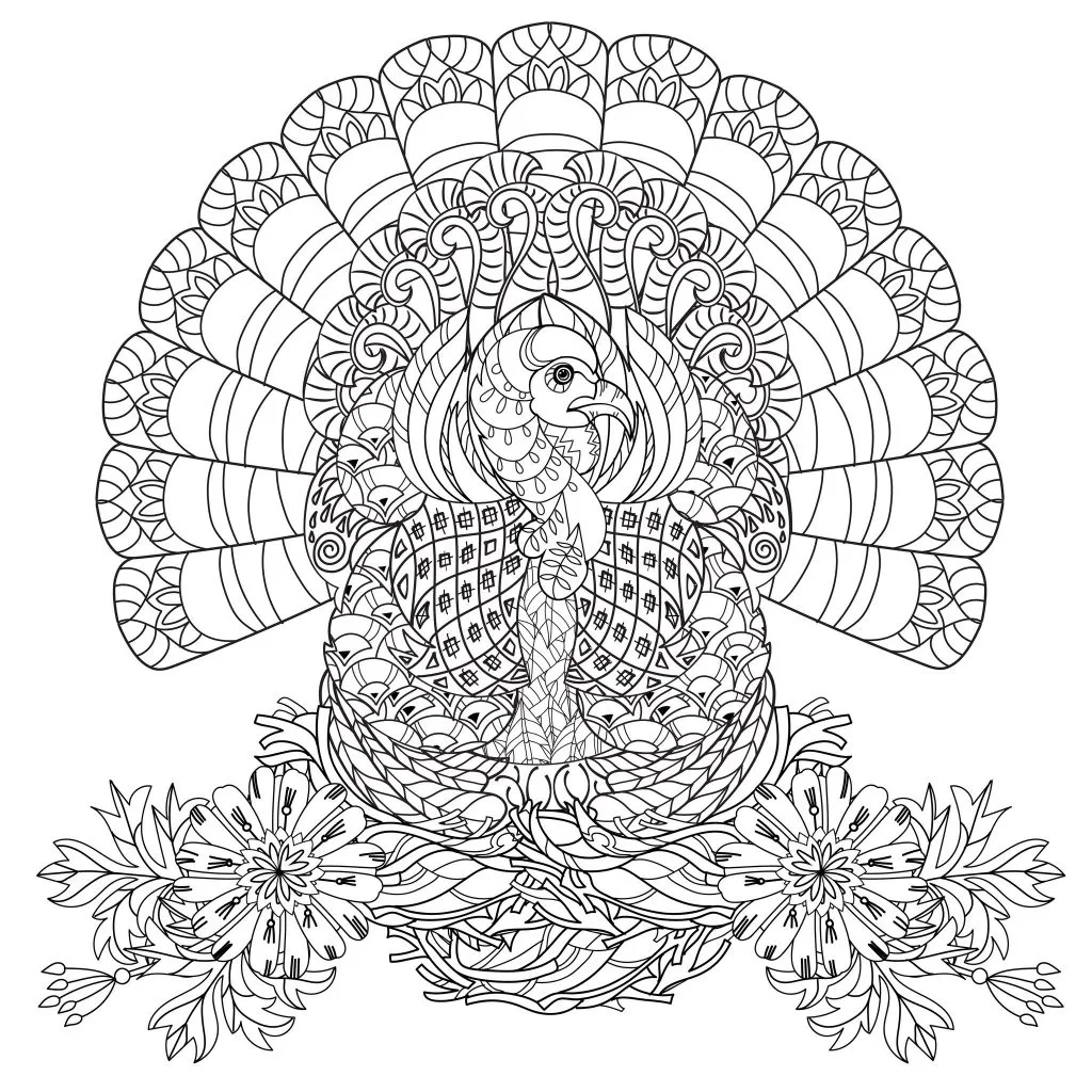 Thanksgiving Adult Coloring Pages Thanksgiving Adult Coloring Pages