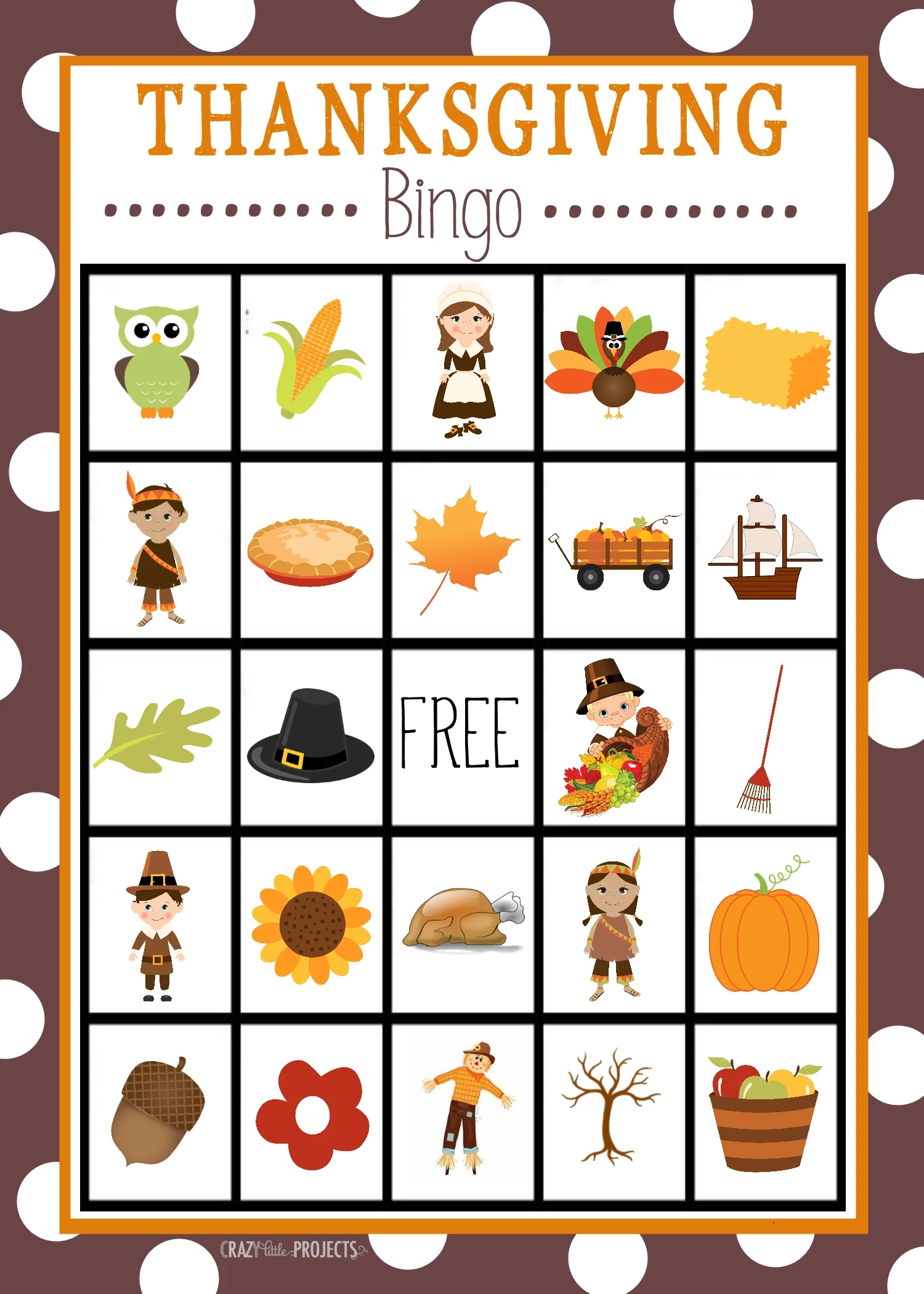 free printable thanksgiving bingo cards with numbers