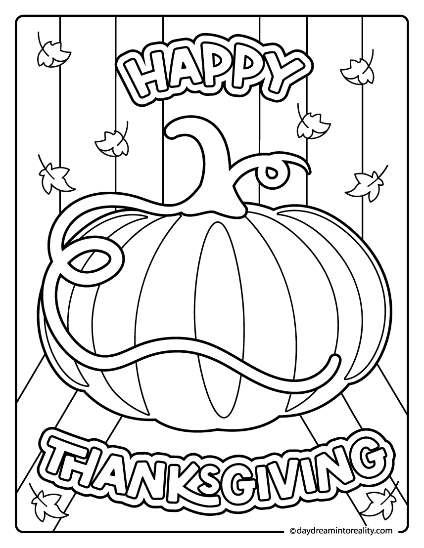 Thanksgiving Coloring Pages