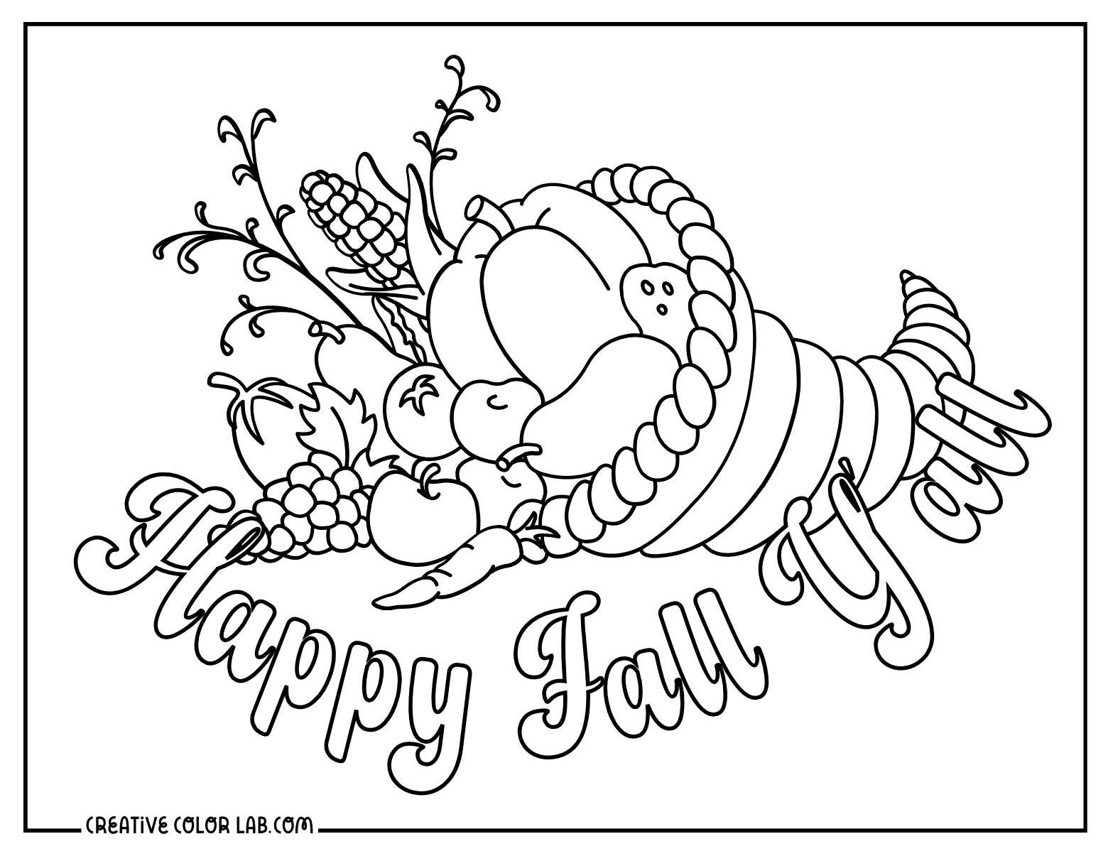 printable happy thanksgiving coloring pages