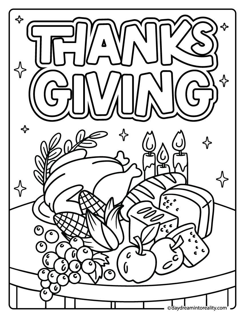 Thanksgiving Coloring Pages