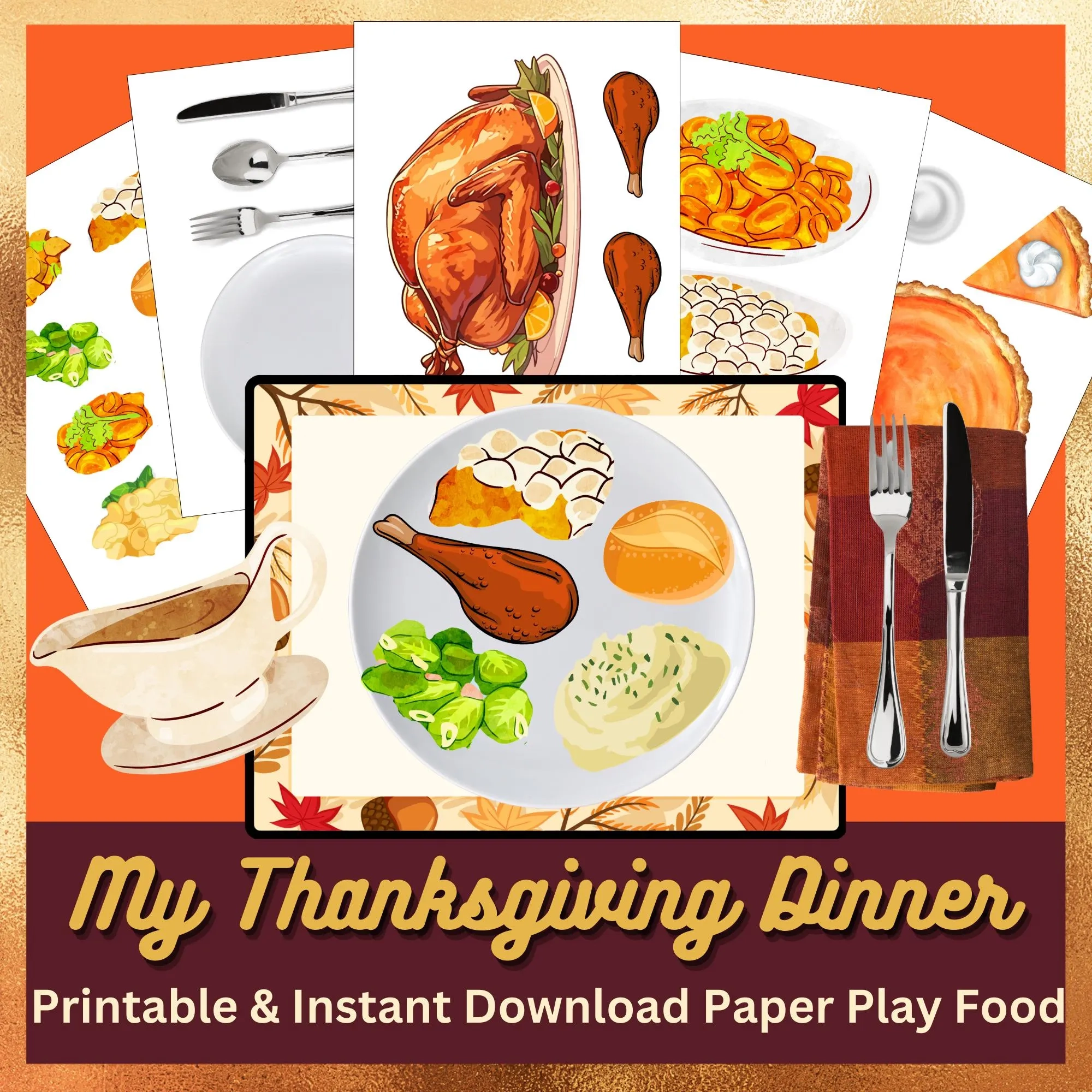 printable thanksgiving food pictures