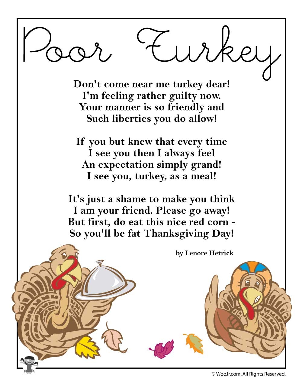 Thanksgiving Kids Poems