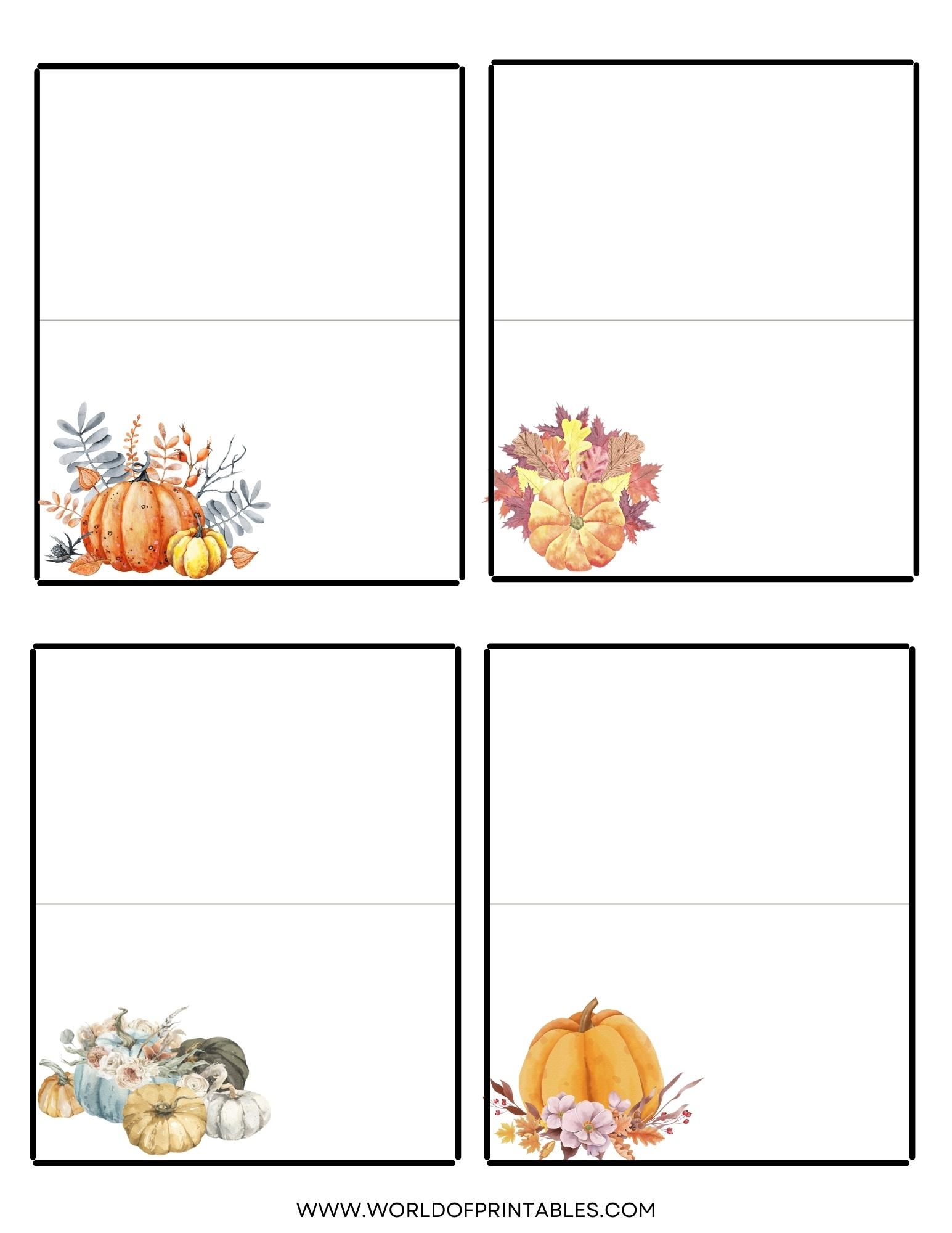 Thanksgiving Place Cards Thanksgiving Place Cards