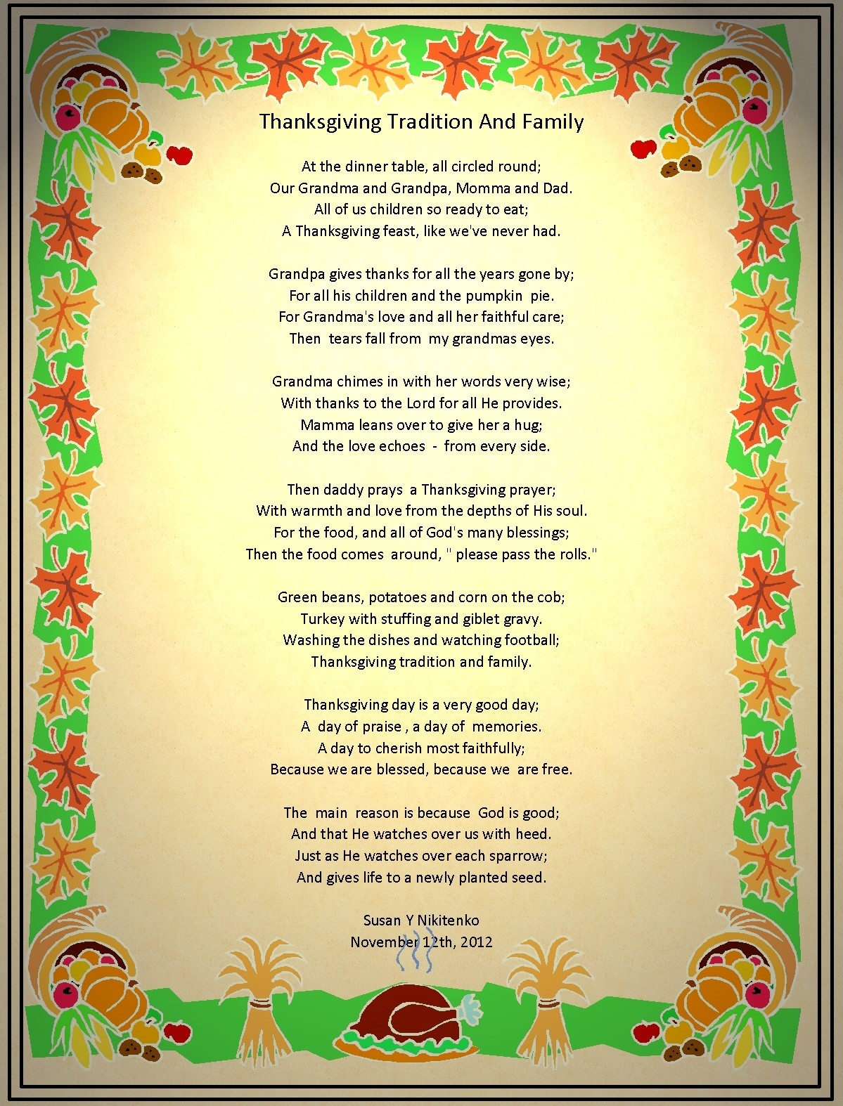 Thanksgiving Poems And Quotes