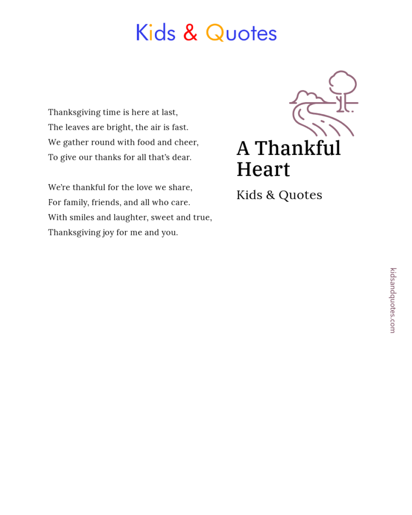 Thanksgiving Poems Kids
