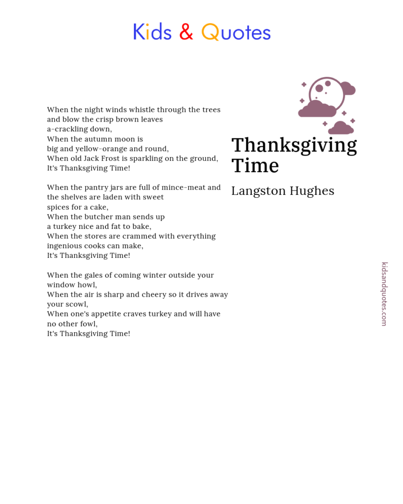 Thanksgiving Poems Kids Thanksgiving Poems Kids