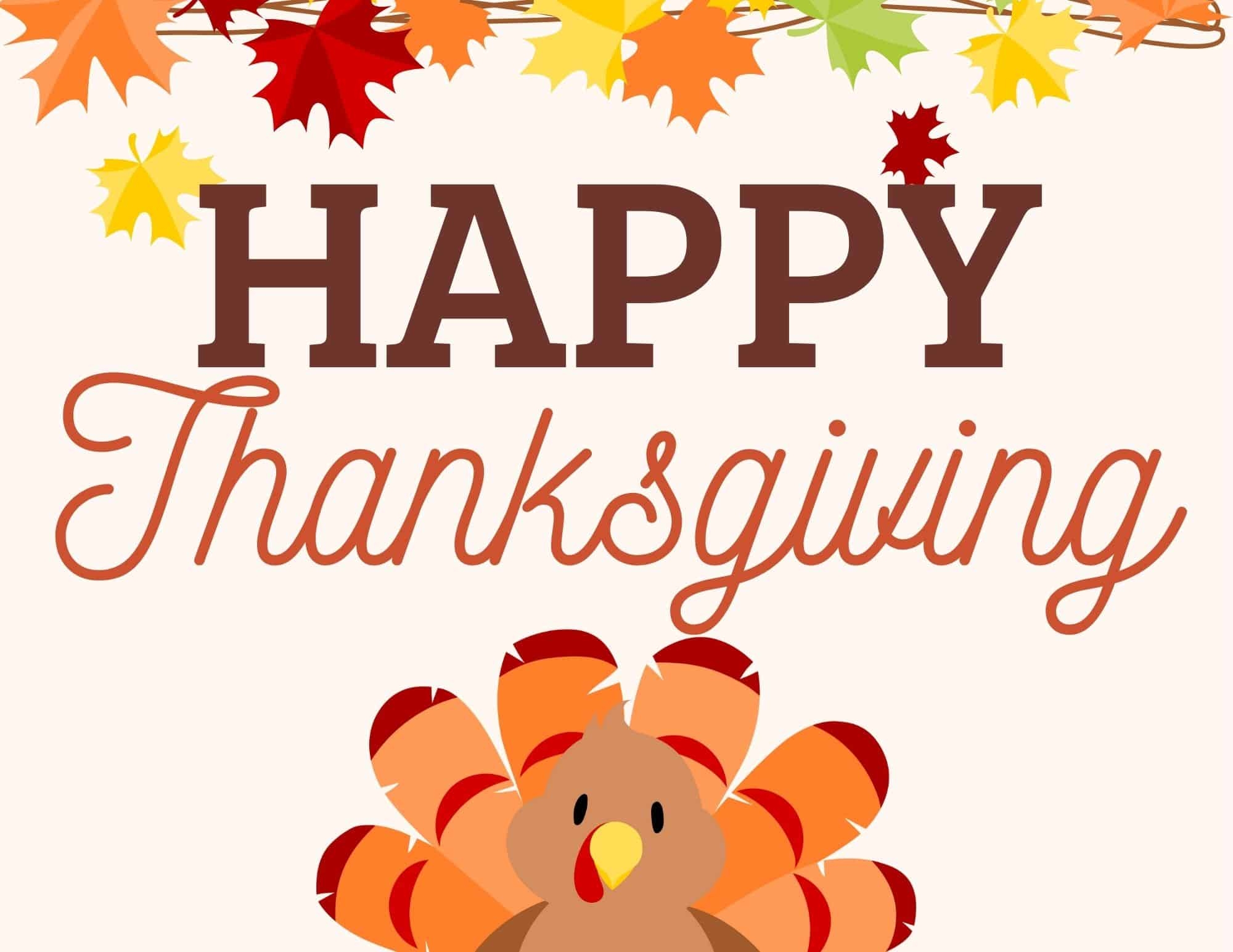 Thanksgiving Printable Signs
